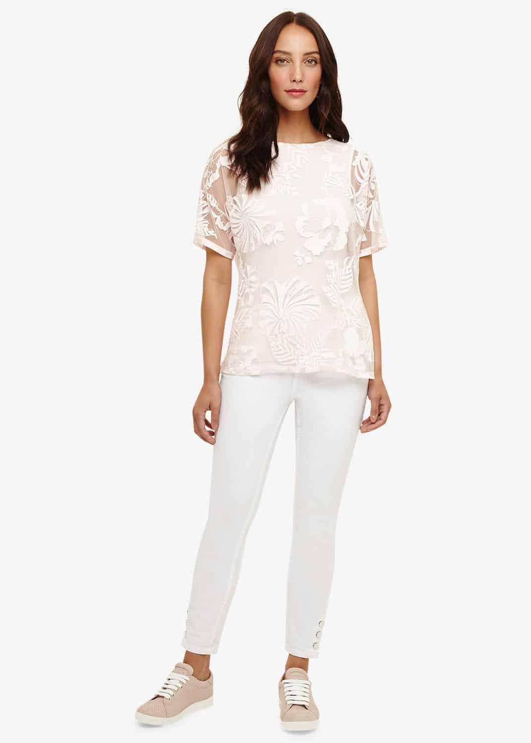 Beth Bubble Burnout Top