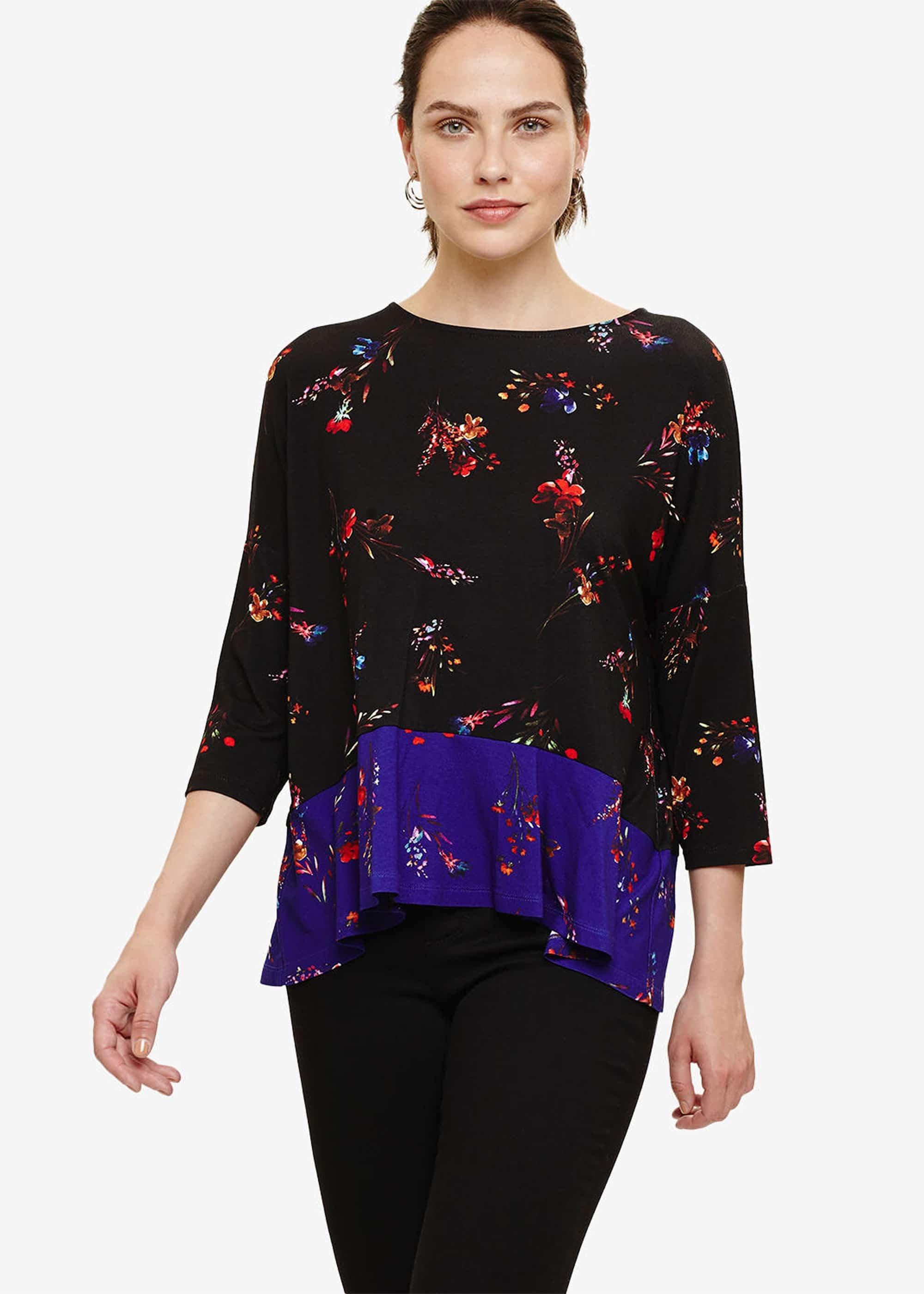 Elysia Mixed Print Top