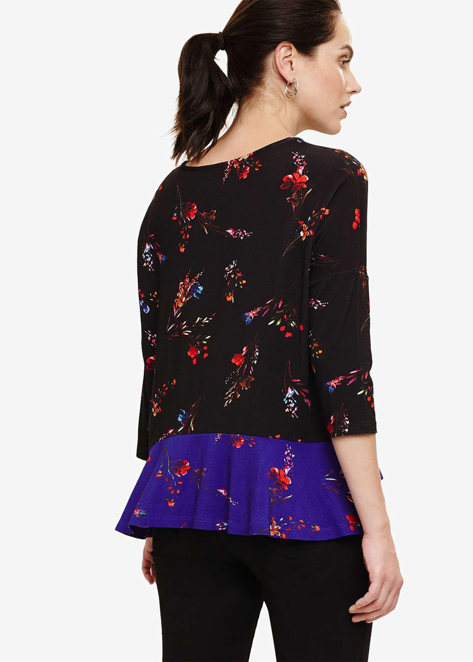 Elysia Mixed Print Top