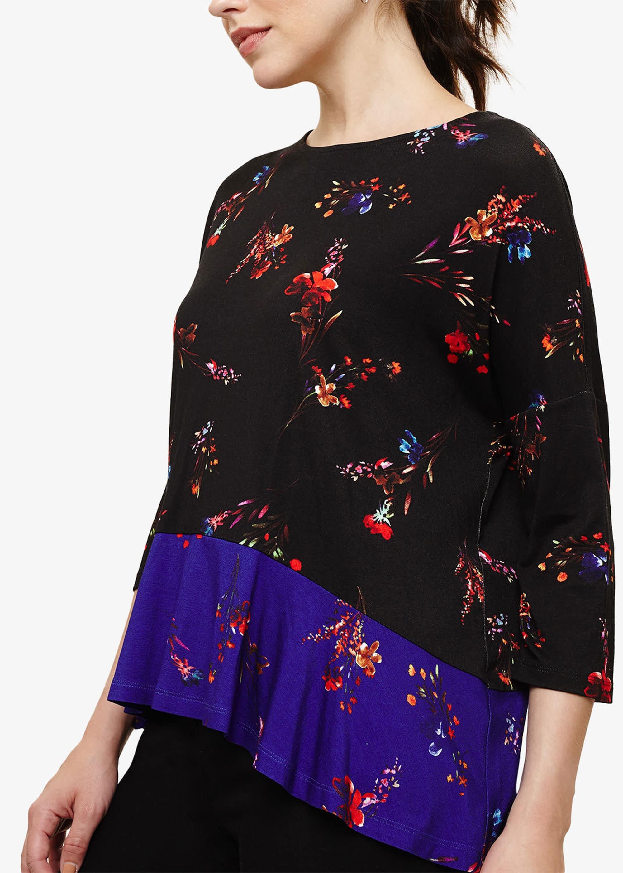 Elysia Mixed Print Top