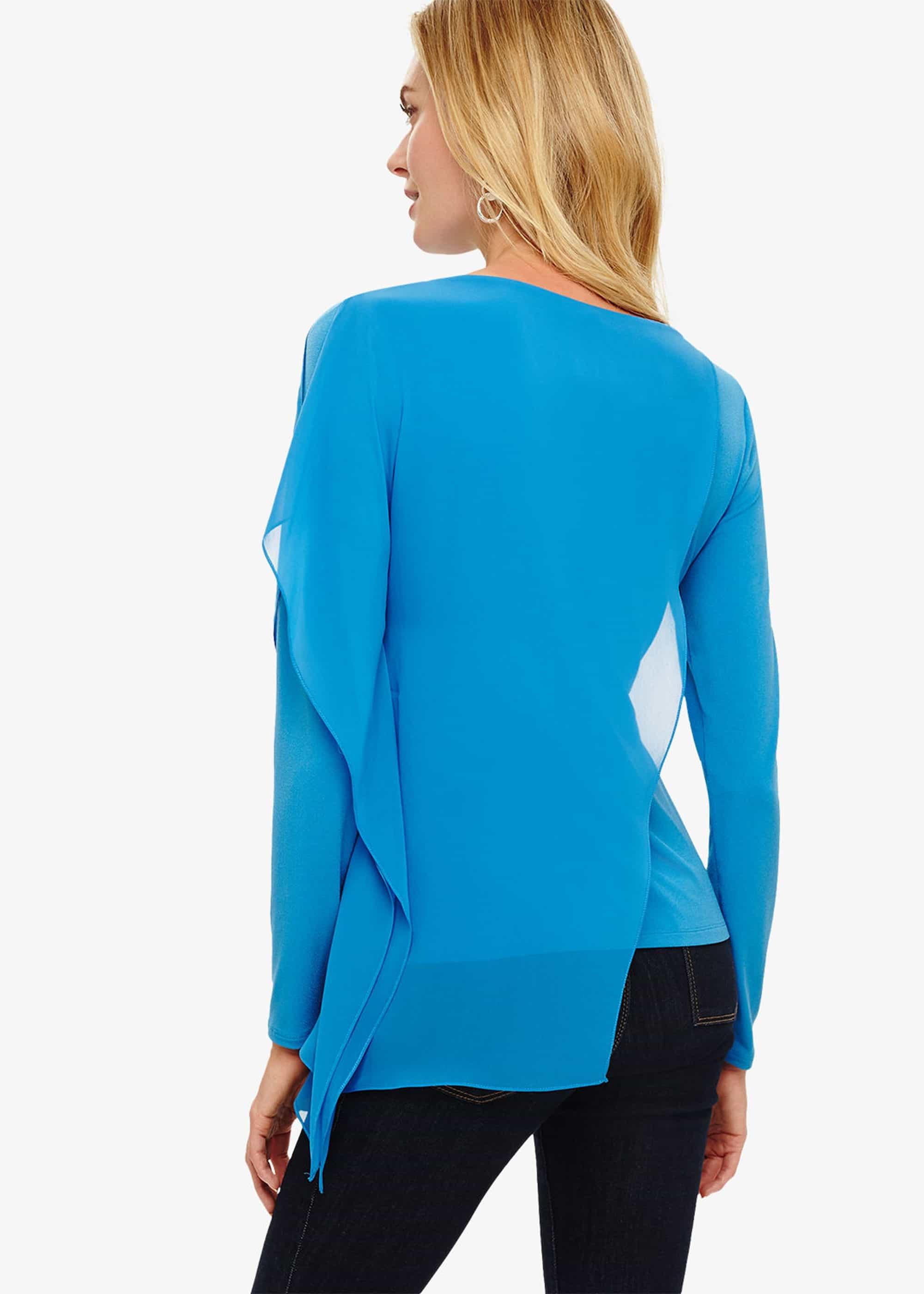 Camille Chiffon Drape Top