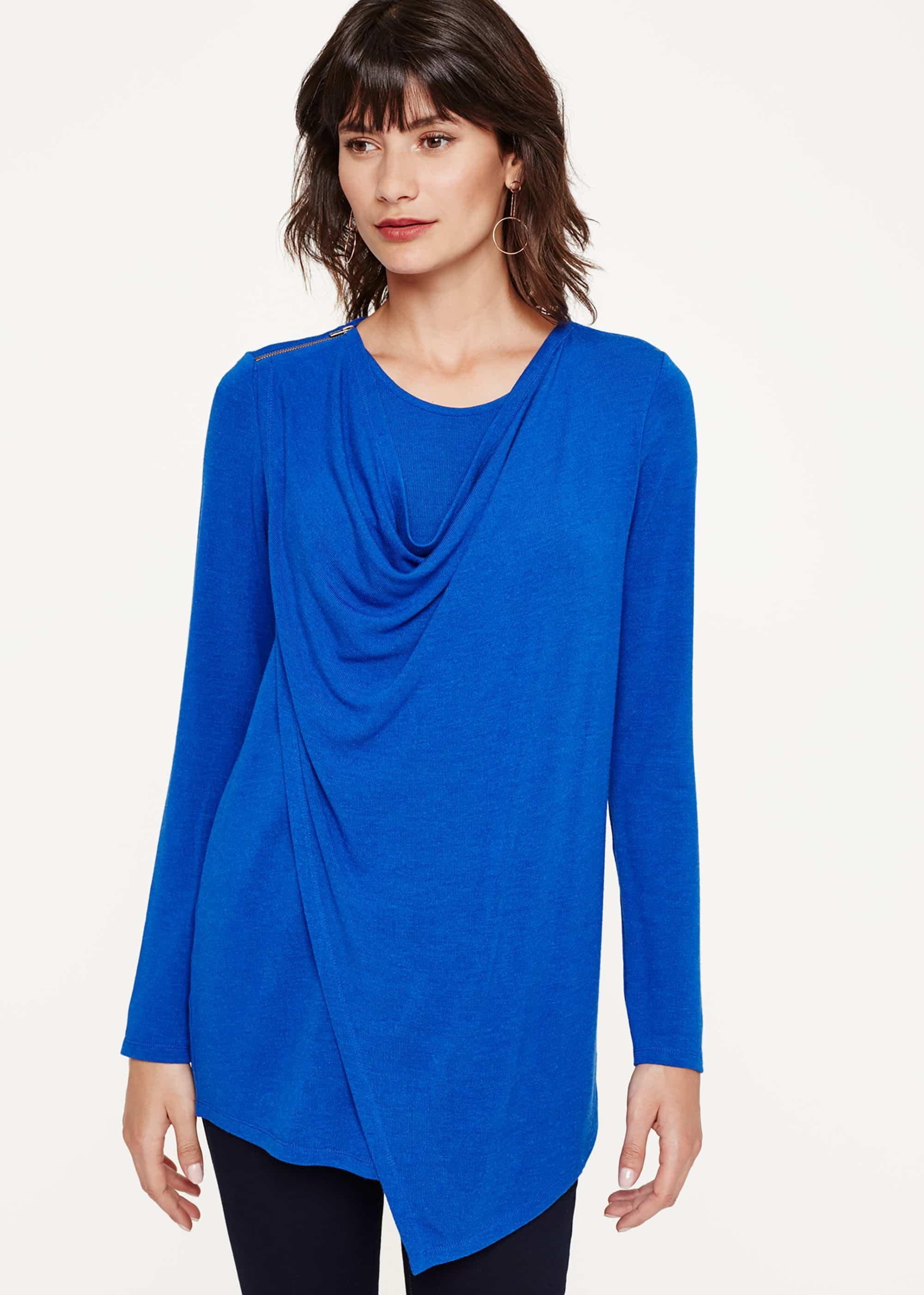 Zahra Zip Shoulder Top