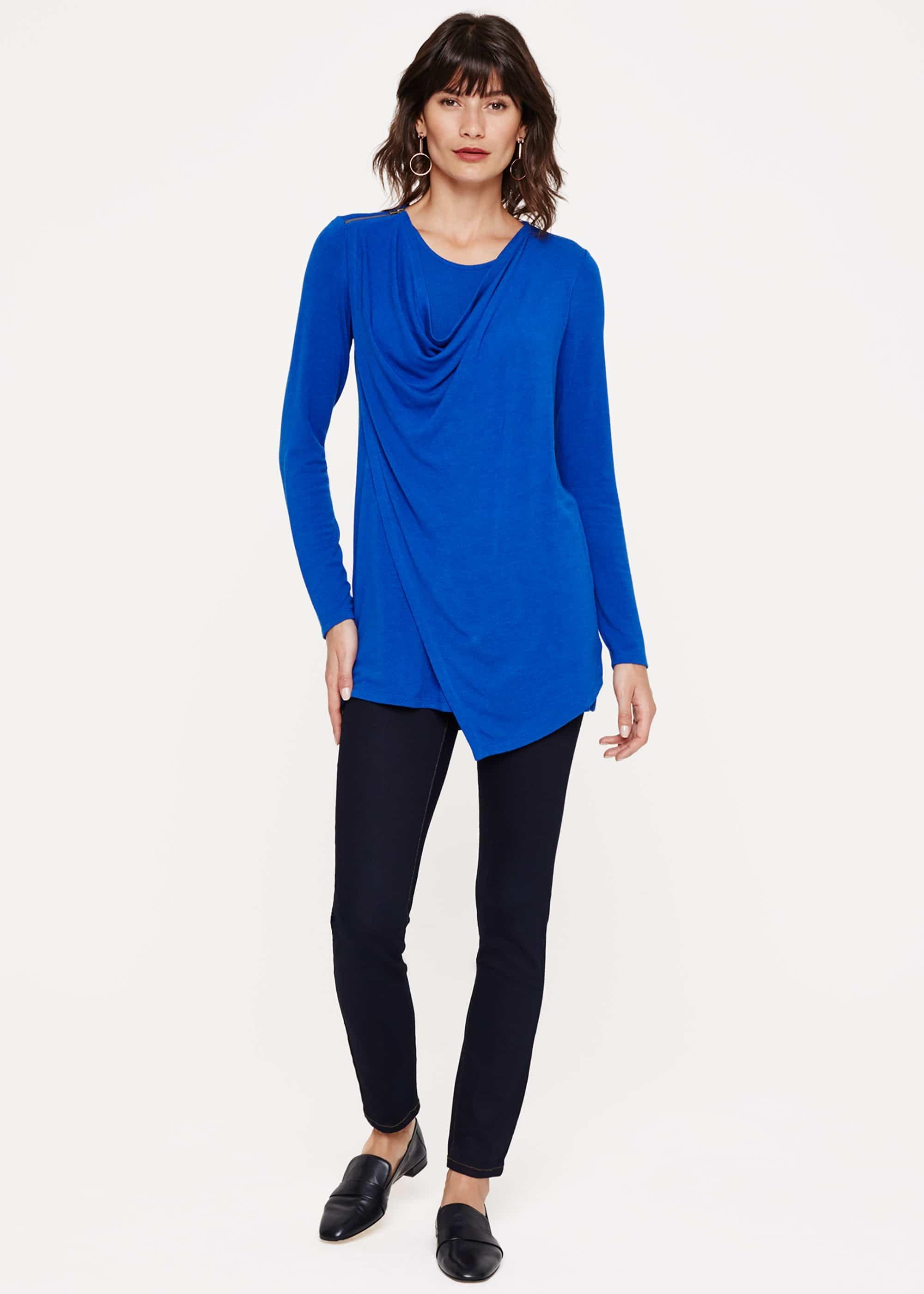 Zahra Zip Shoulder Top
