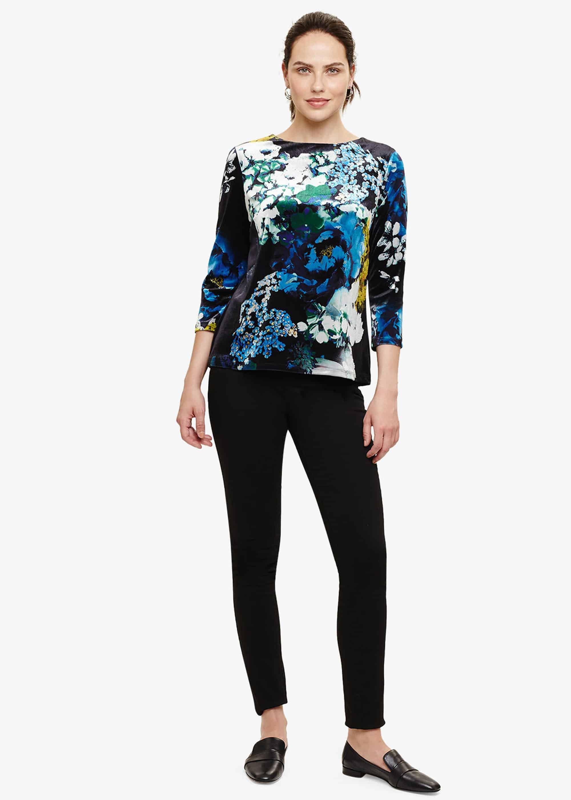 Kingsley Floral Velvet Top