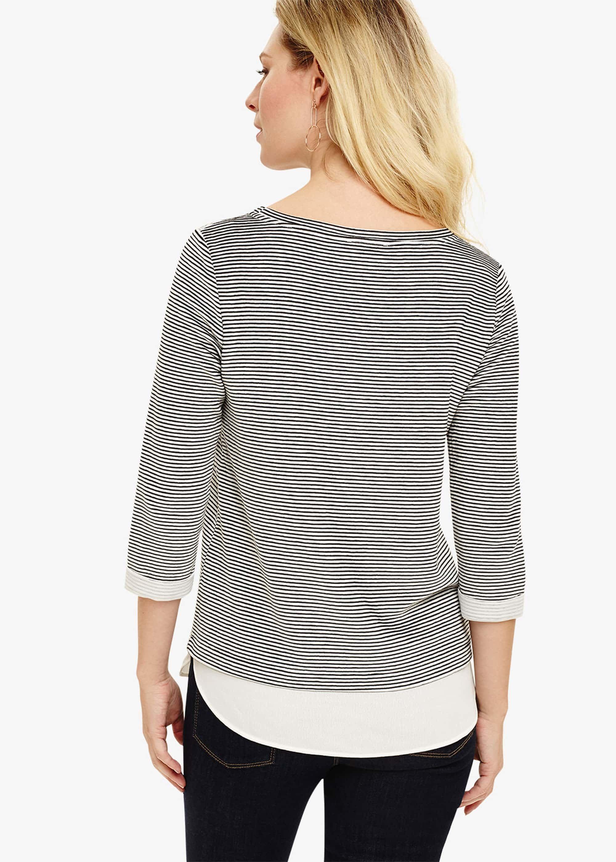 Ola Striped Ottoman Top