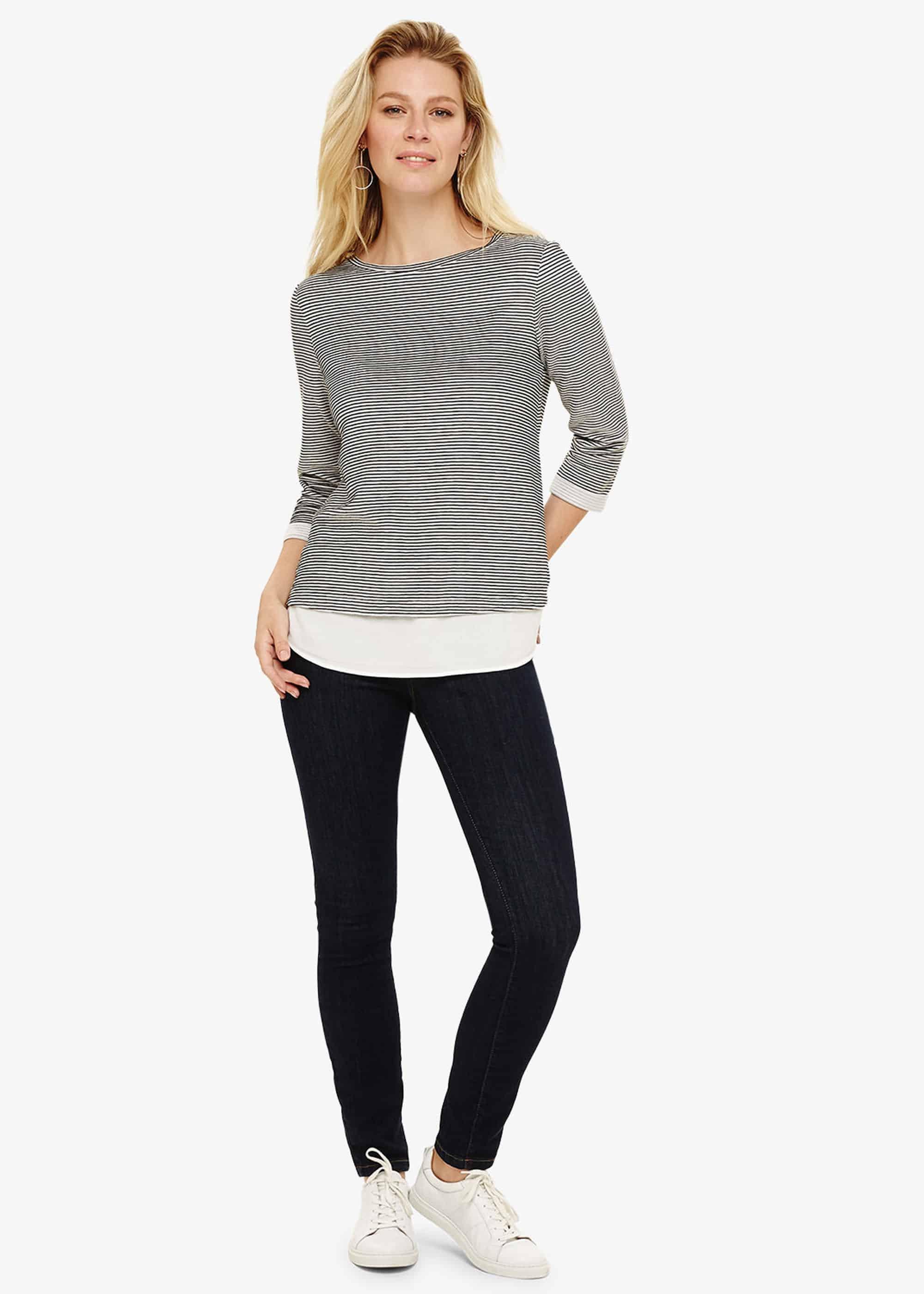 Ola Striped Ottoman Top