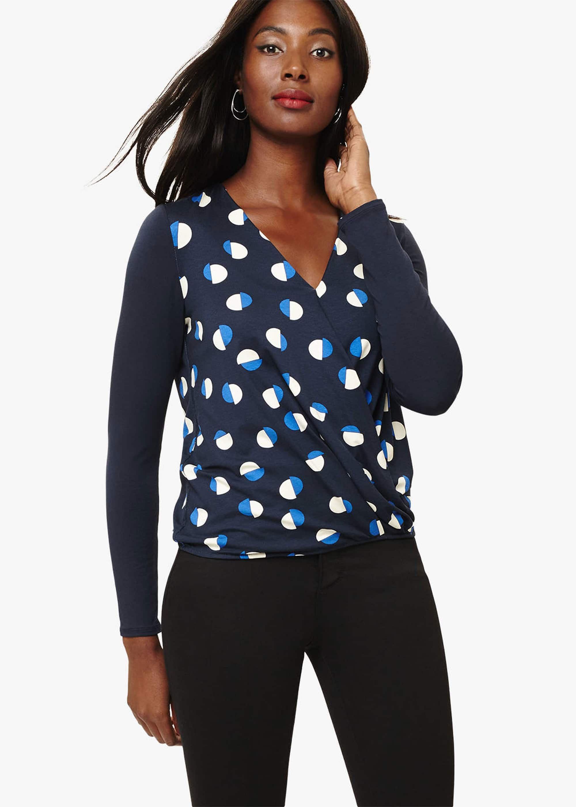 Orly Spot Print Top
