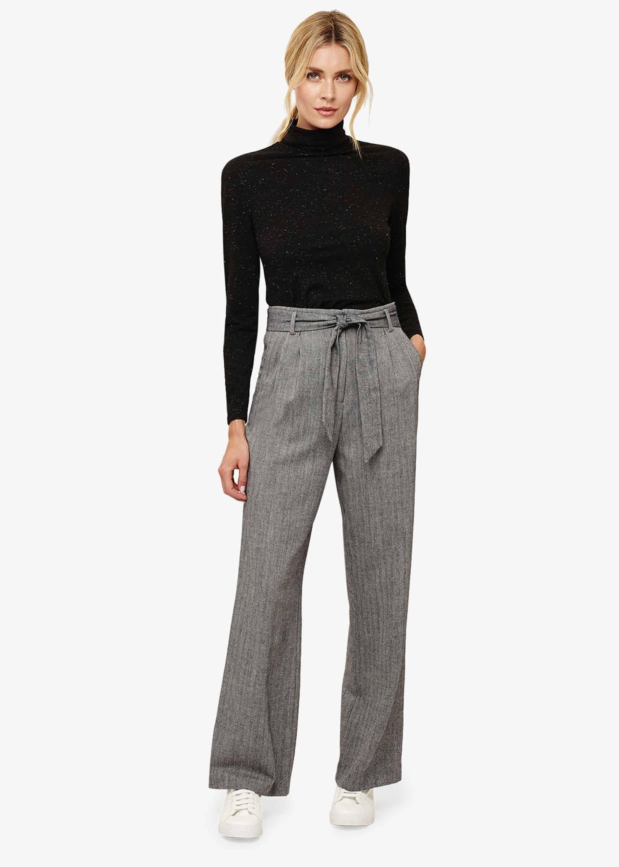 Riece Sparkle Roll Neck Top
