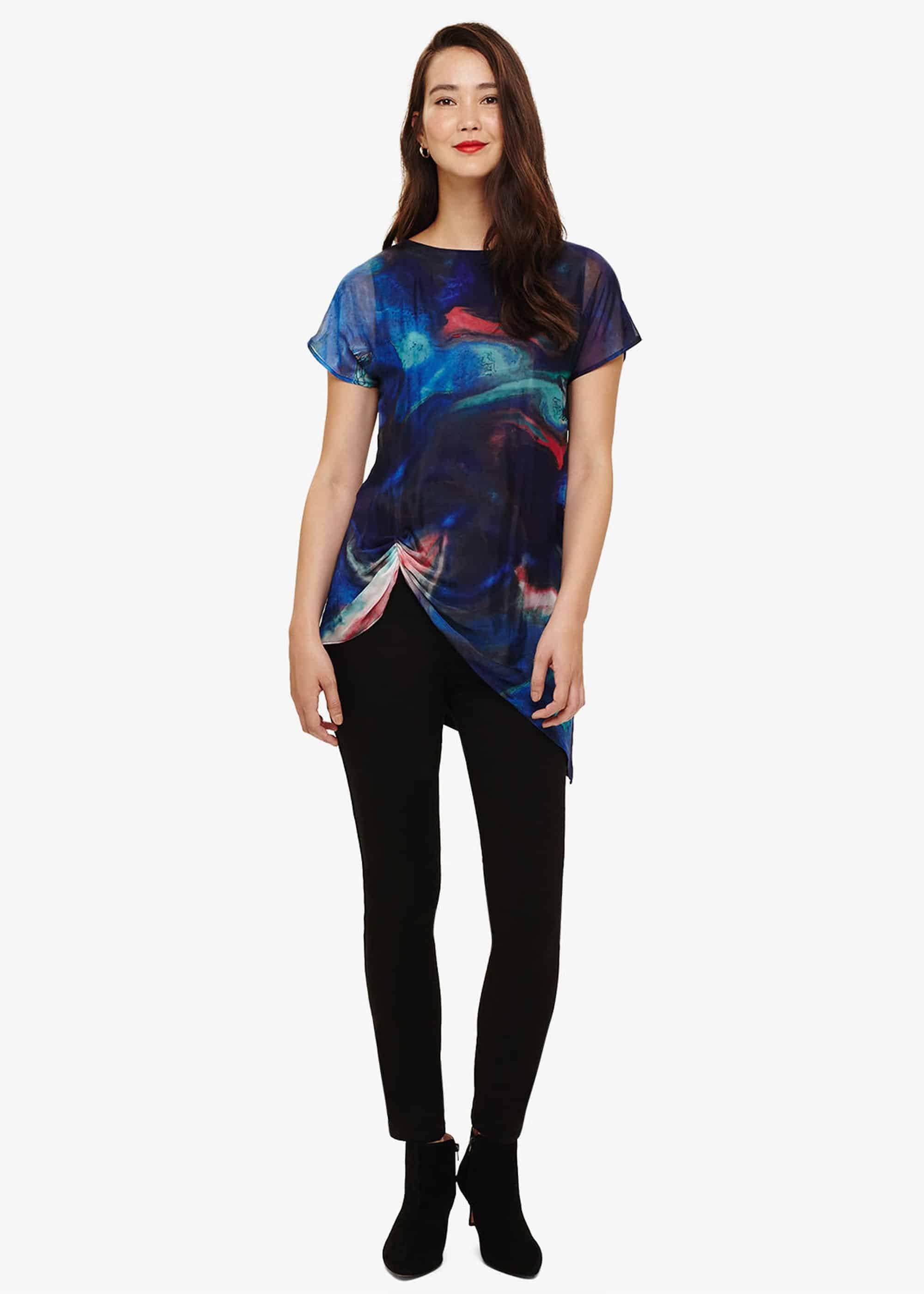 Aurora Print Tunic Top