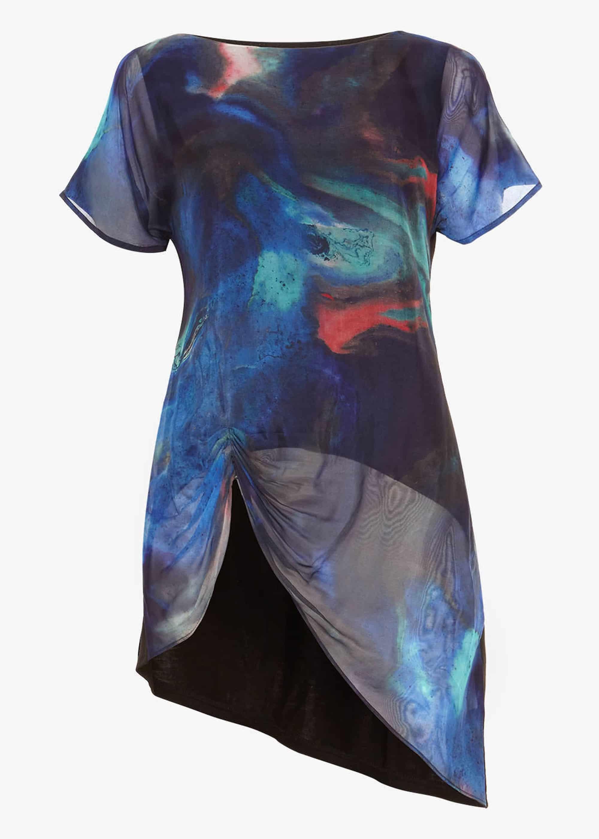 Aurora Print Tunic Top