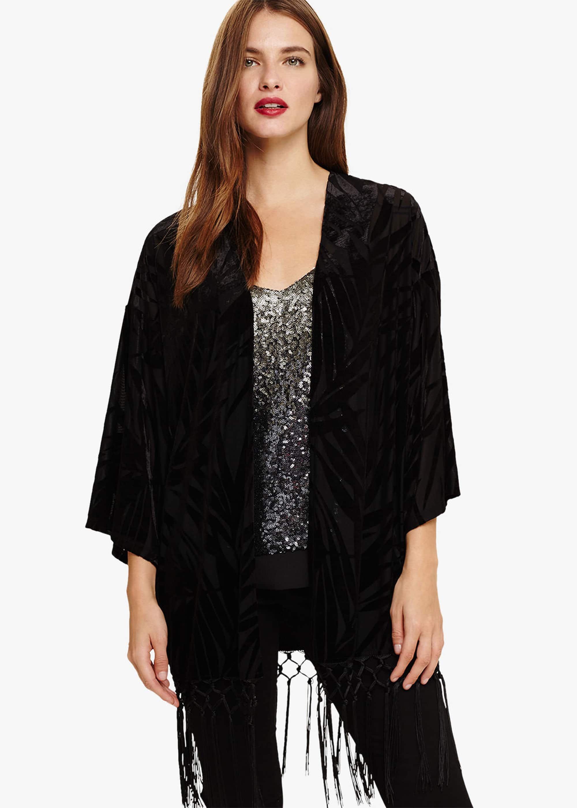 Prue Palm Burnout Kimono