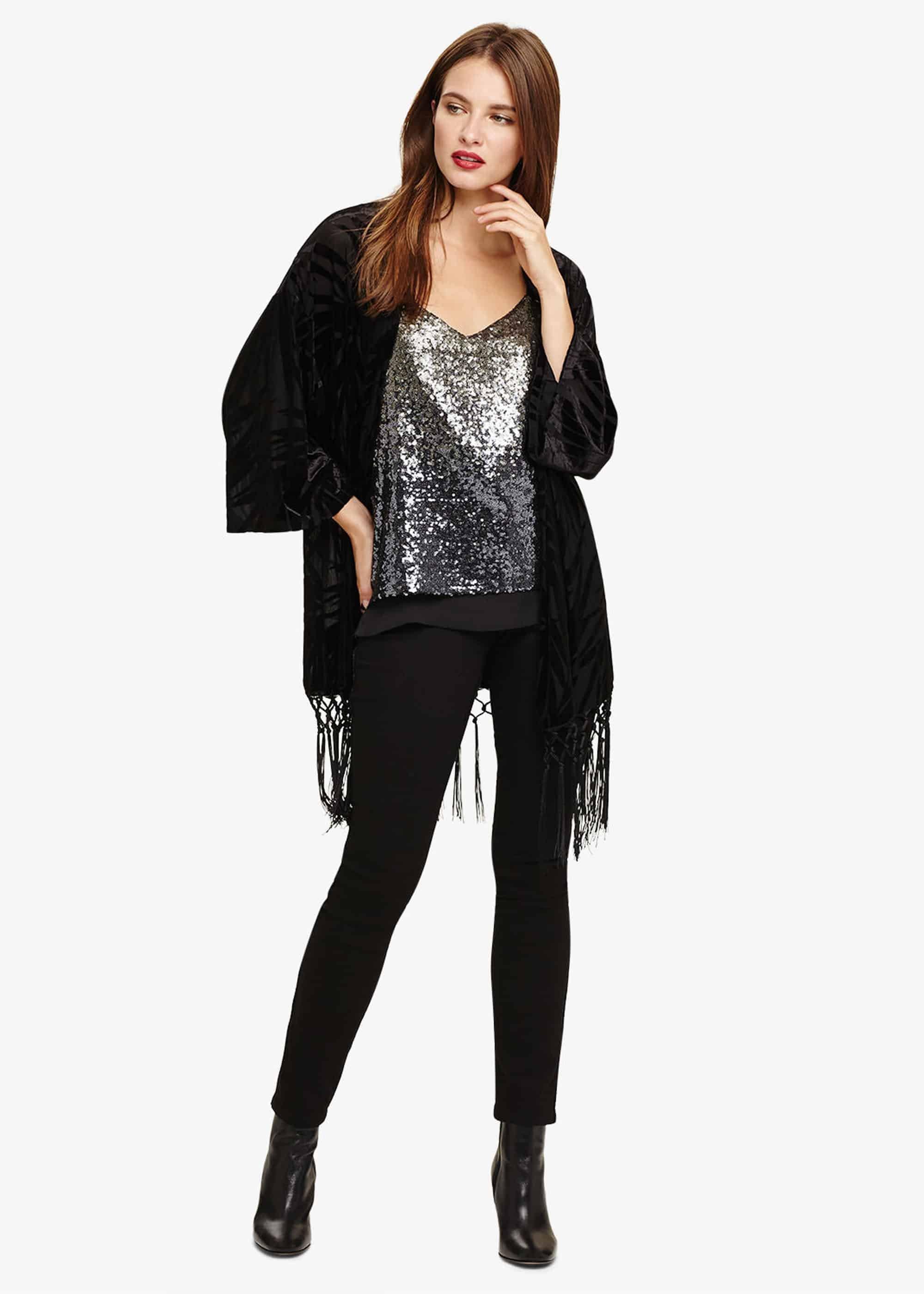Prue Palm Burnout Kimono
