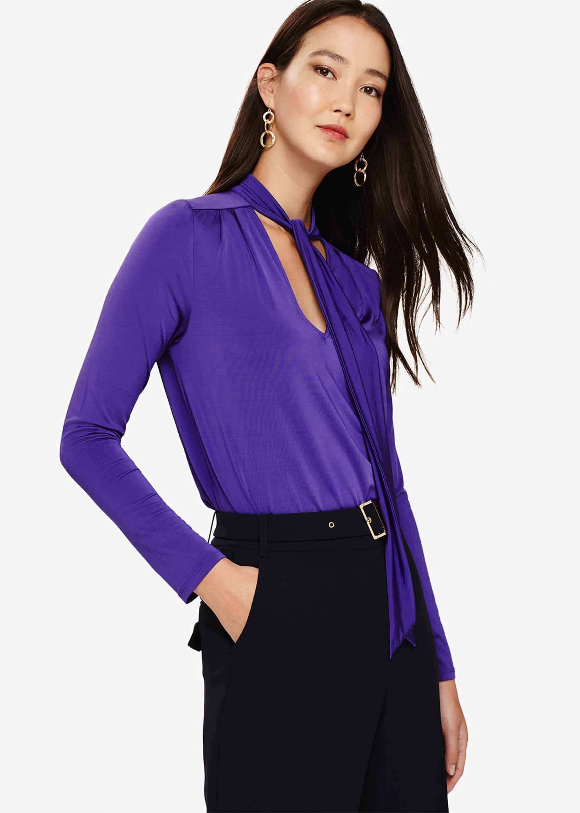 Tyra Tie Neck Blouse