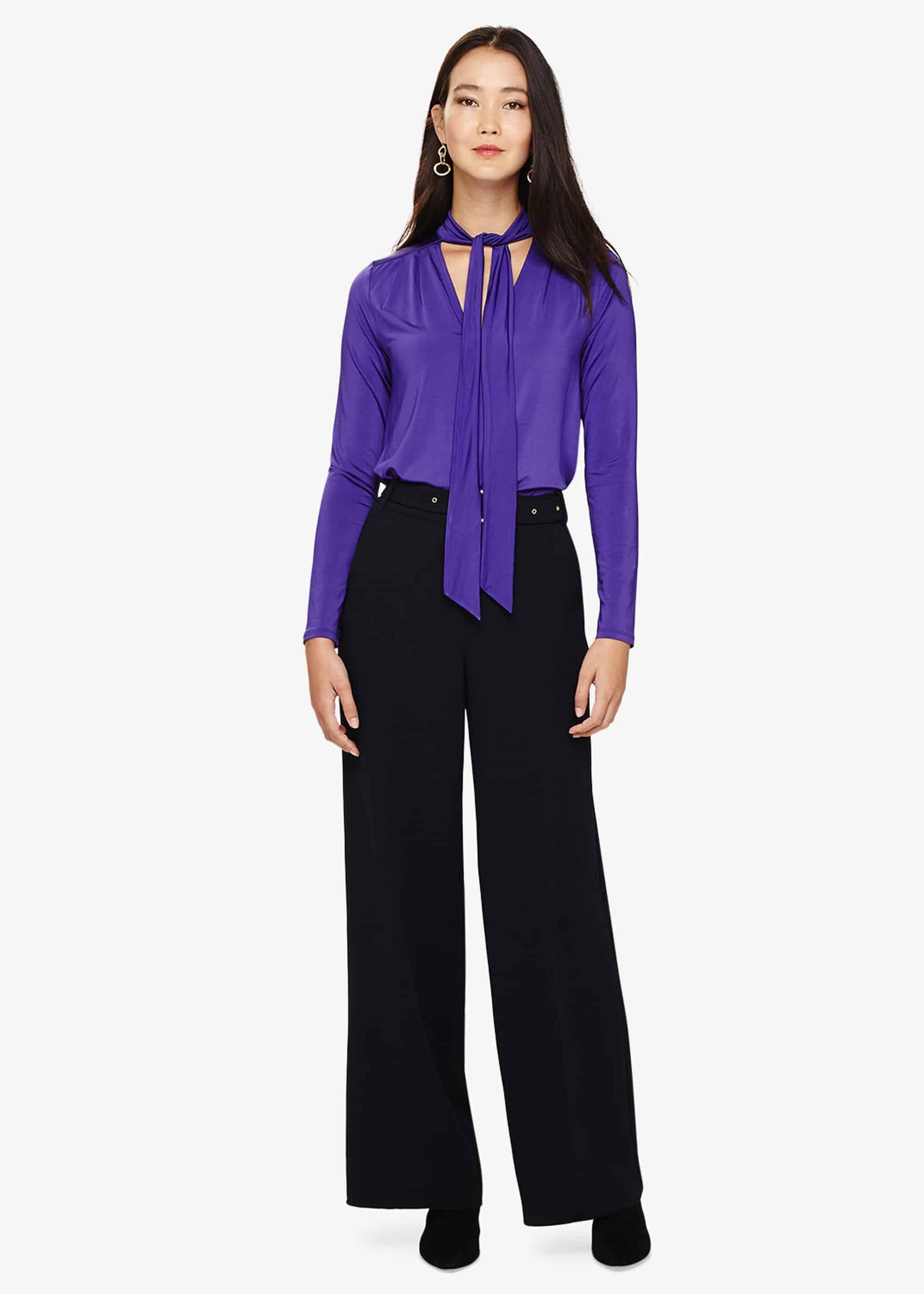 Tyra Tie Neck Blouse