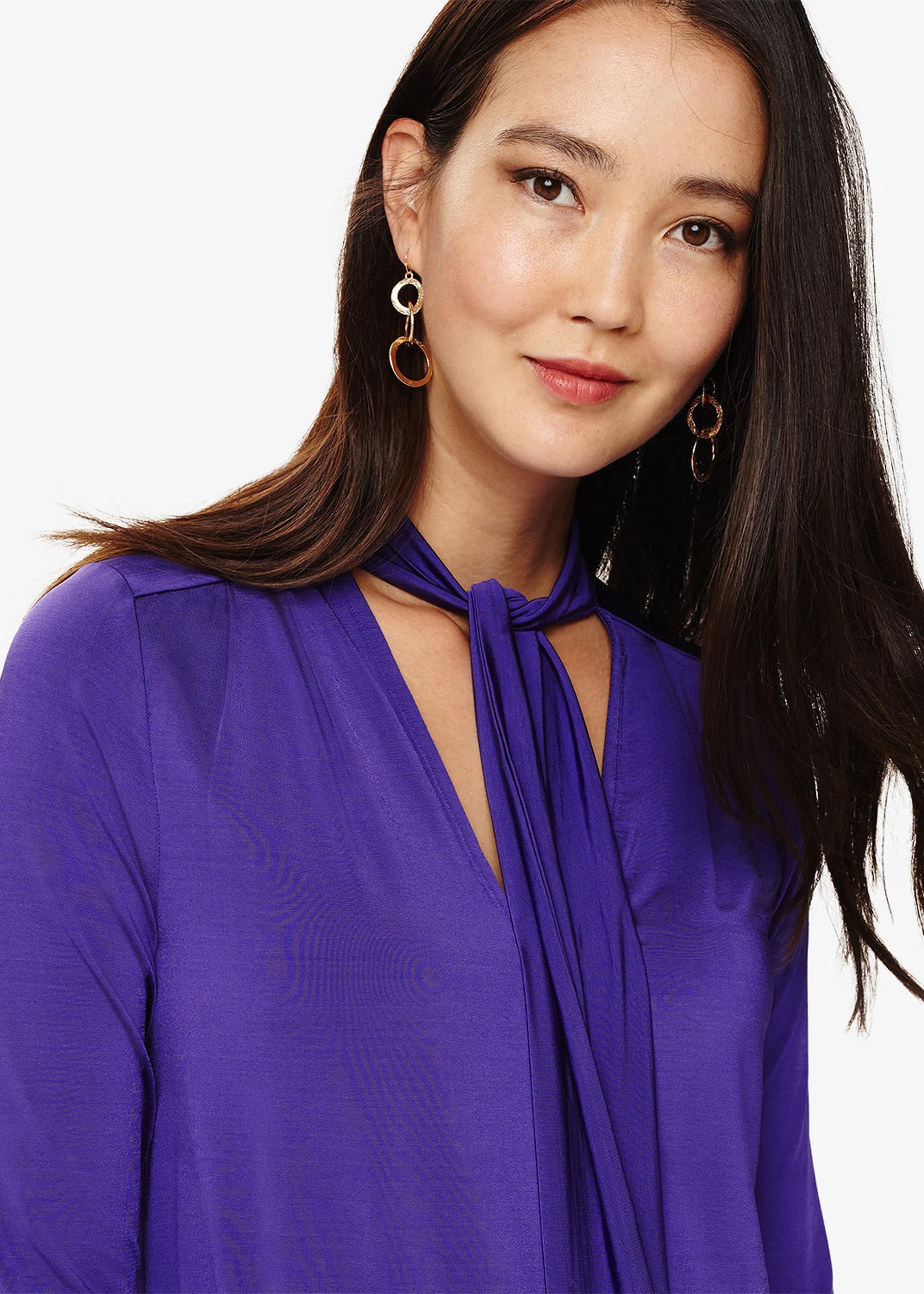 Tyra Tie Neck Blouse