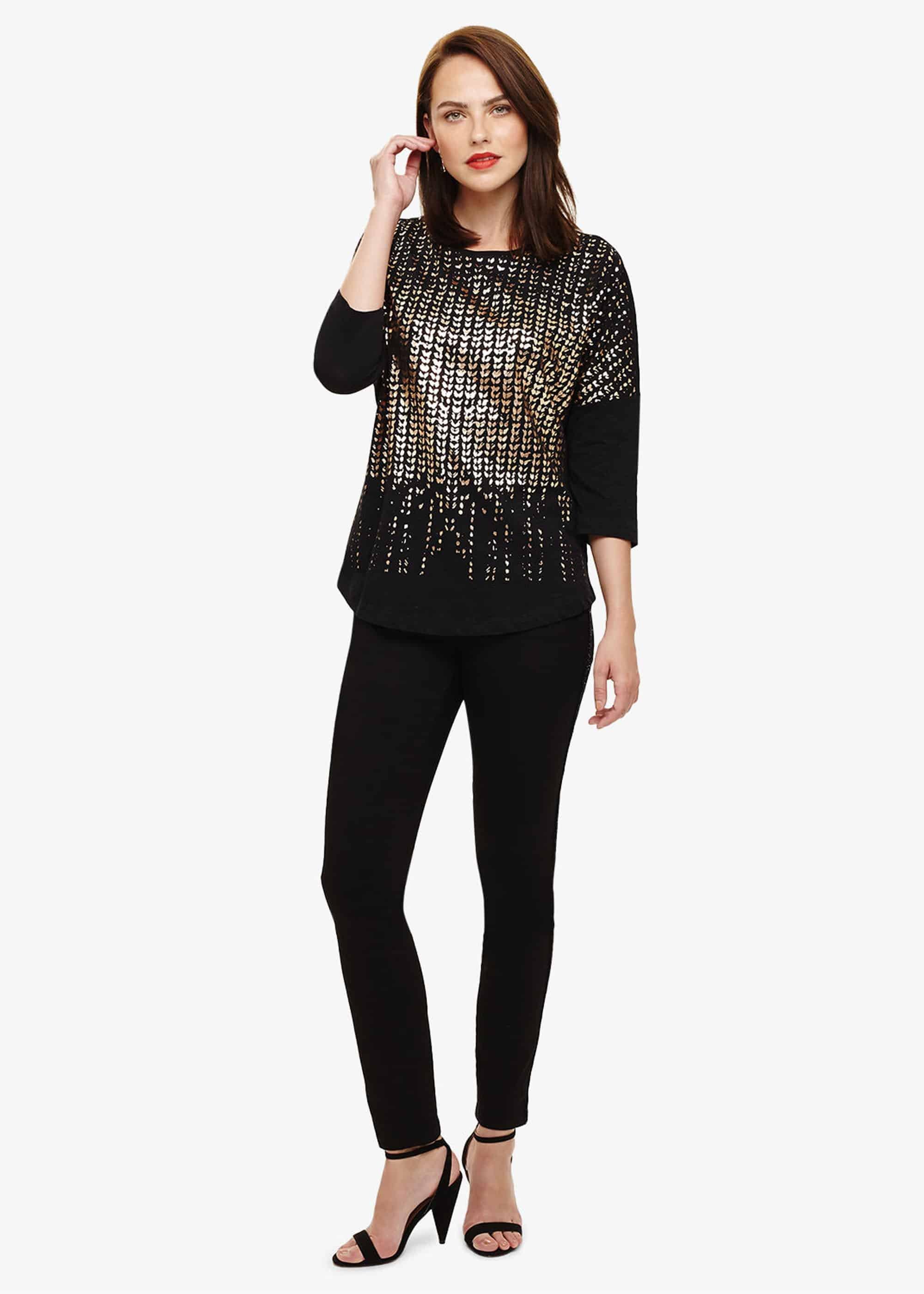 Orli Ombre Foil Top