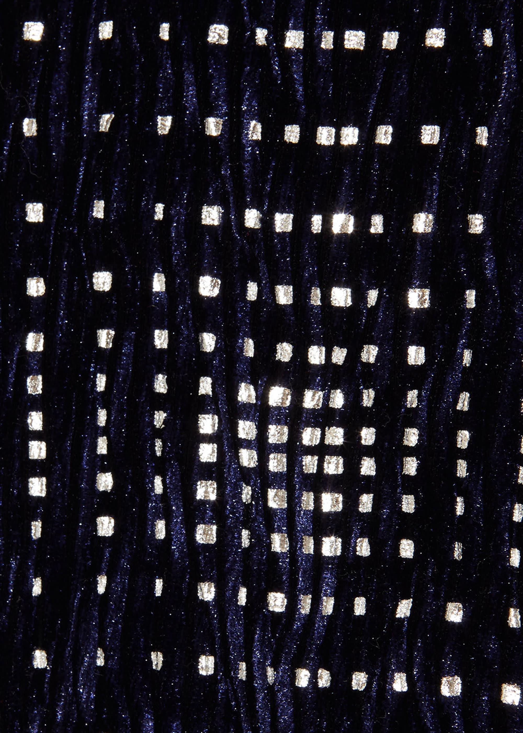 Cailee Velvet Check Top