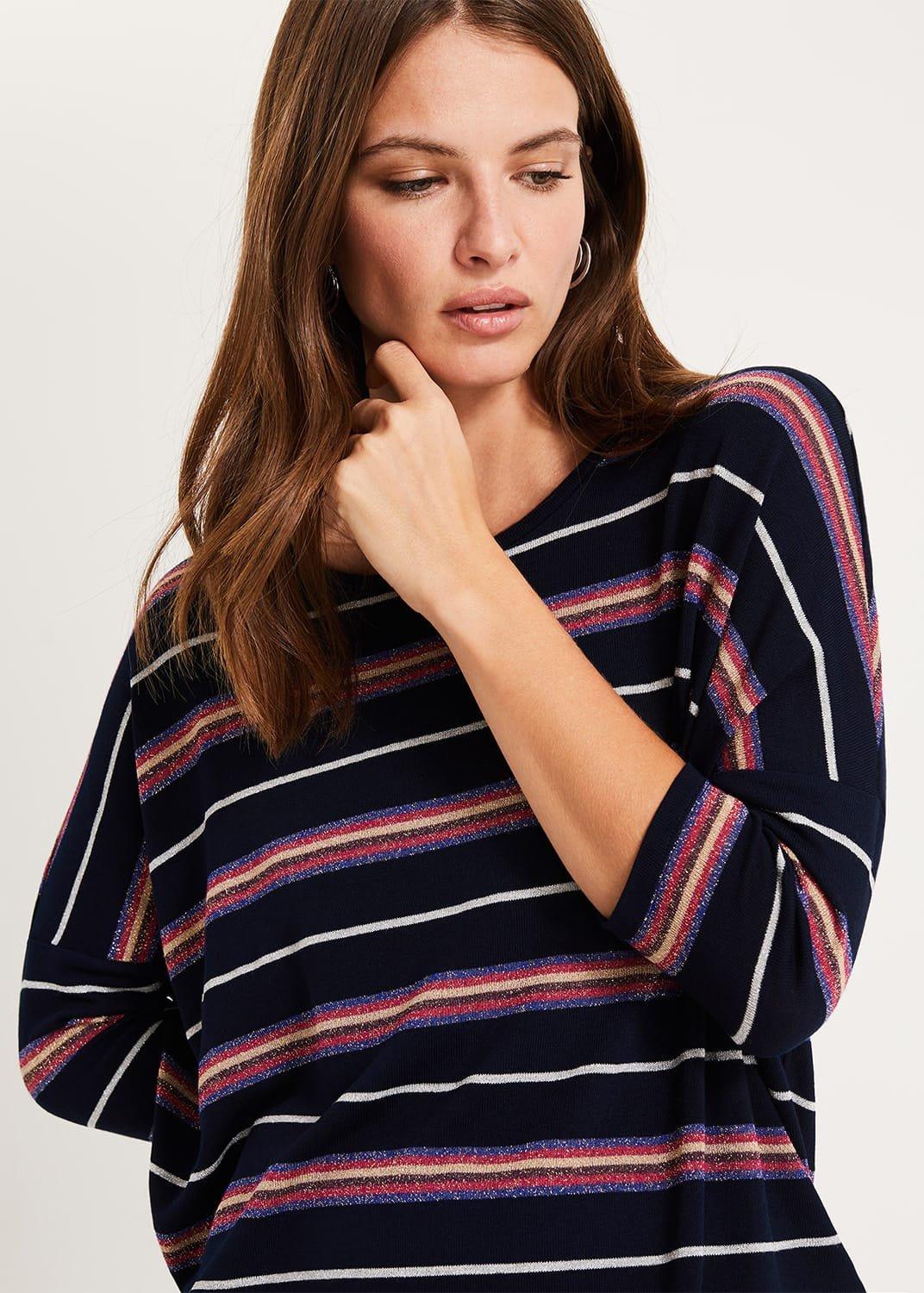 Catrina Sparkle Stripe Top