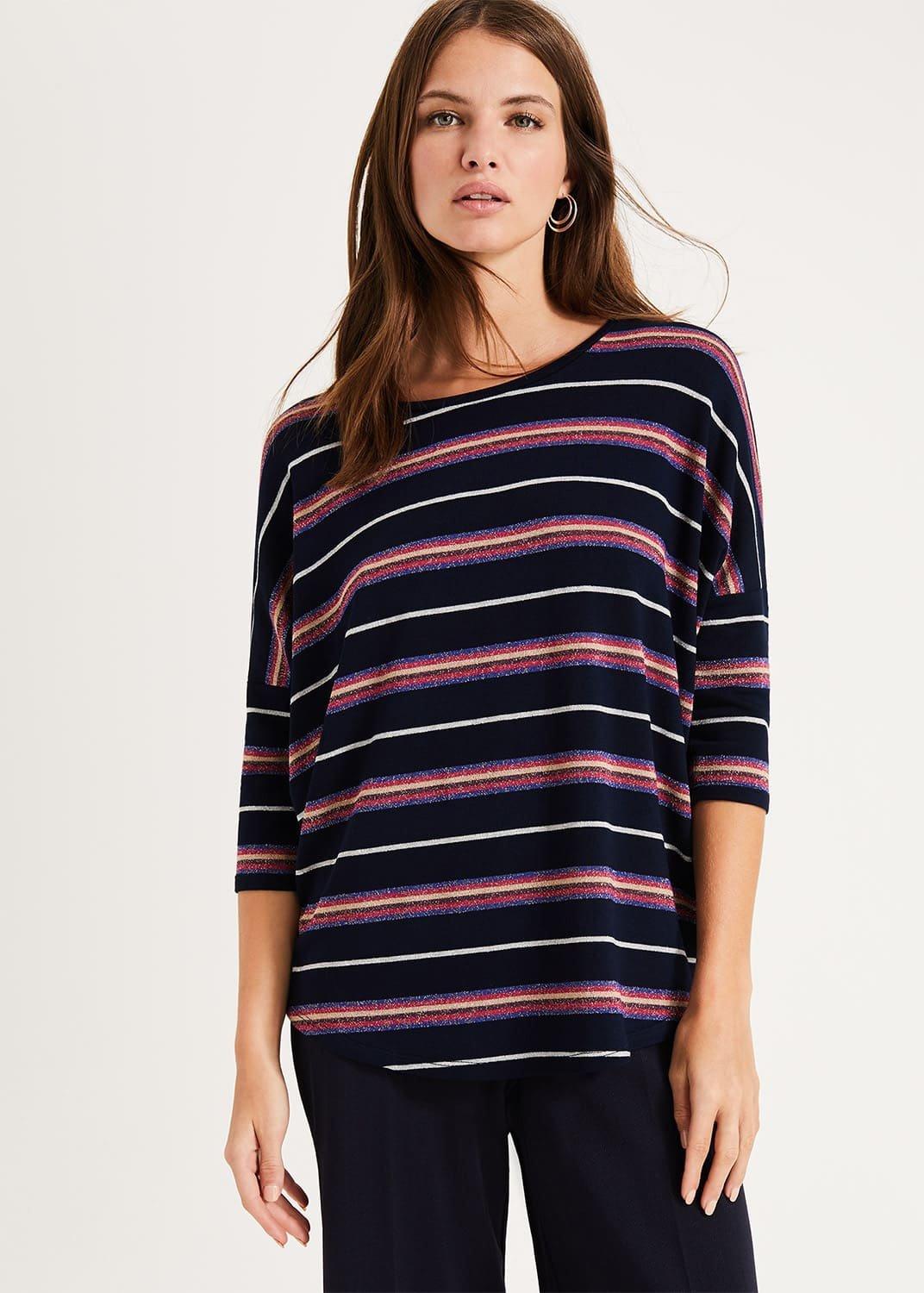 Catrina Sparkle Stripe Top
