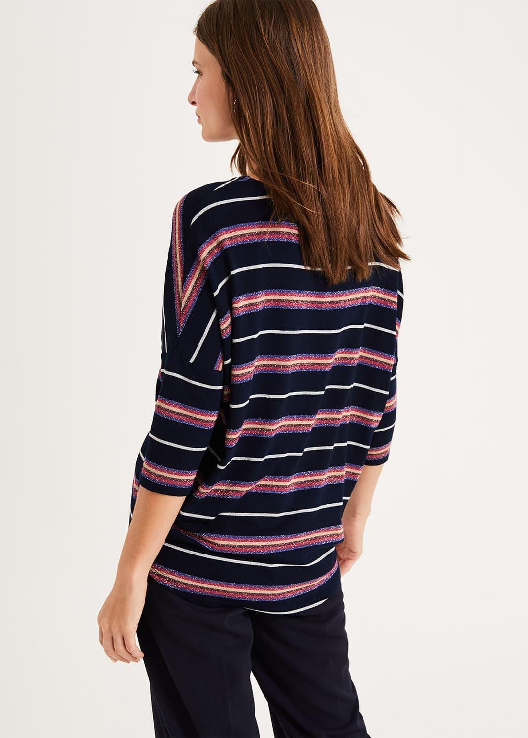 Catrina Sparkle Stripe Top