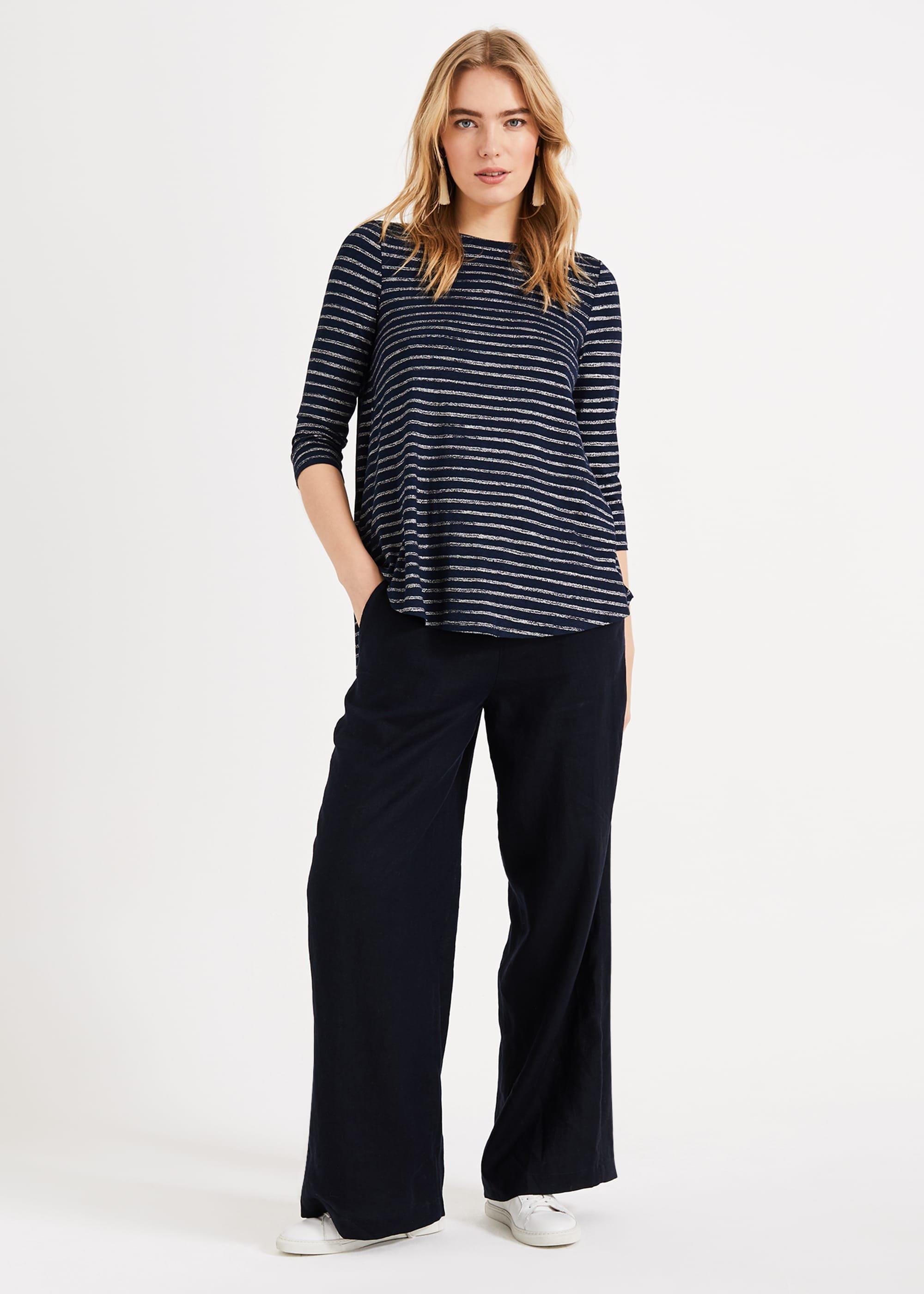 Shaine Shimmer Stripe Top