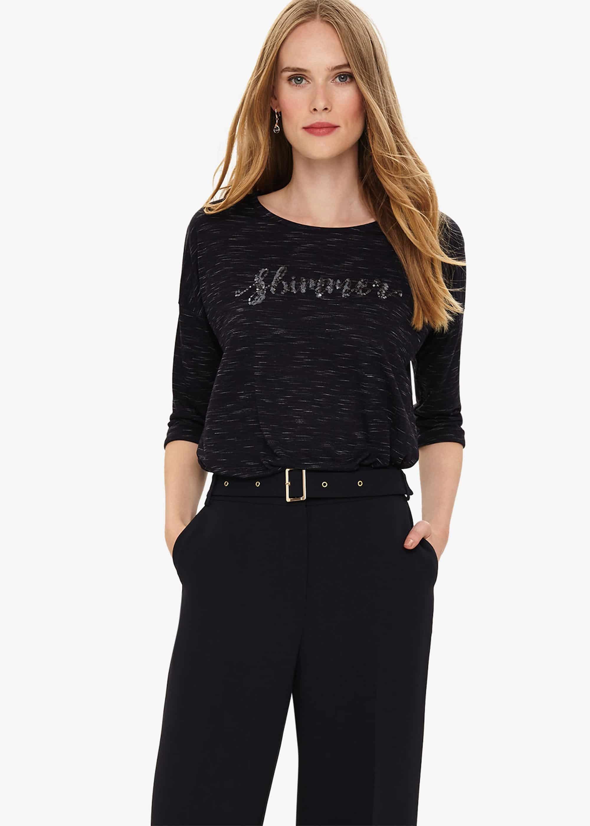 Diane Shimmer Sequin Top