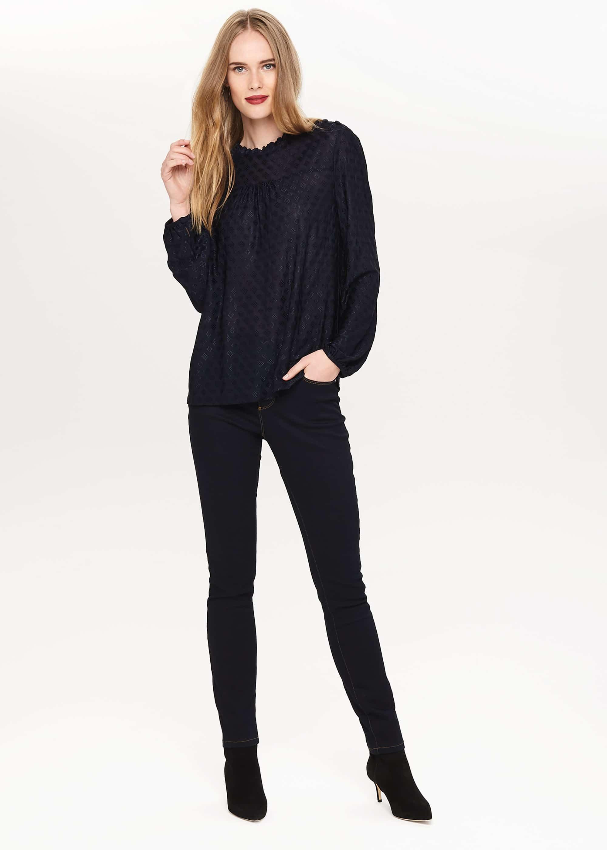 Jean Diamond Embroidered Blouse