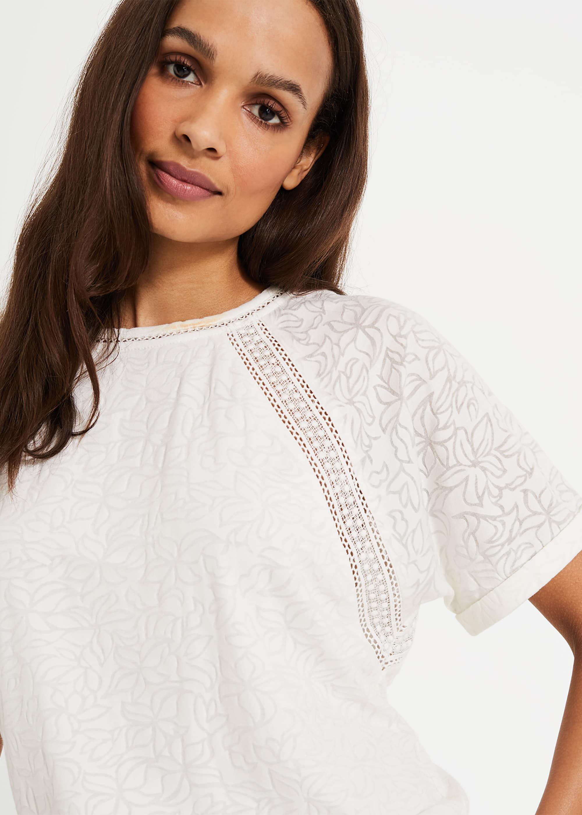 Liza Lace Trim Top