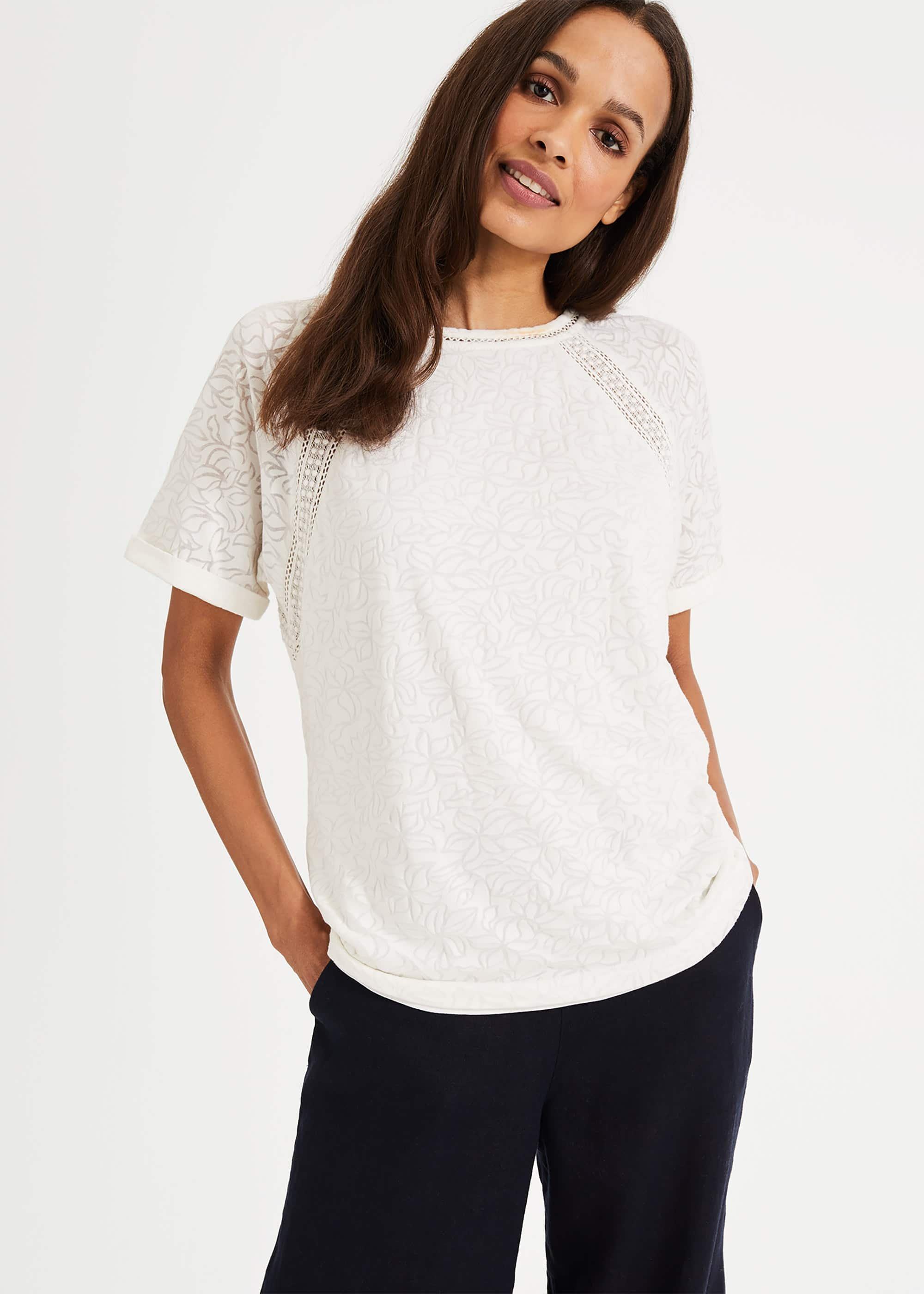 Liza Lace Trim Top