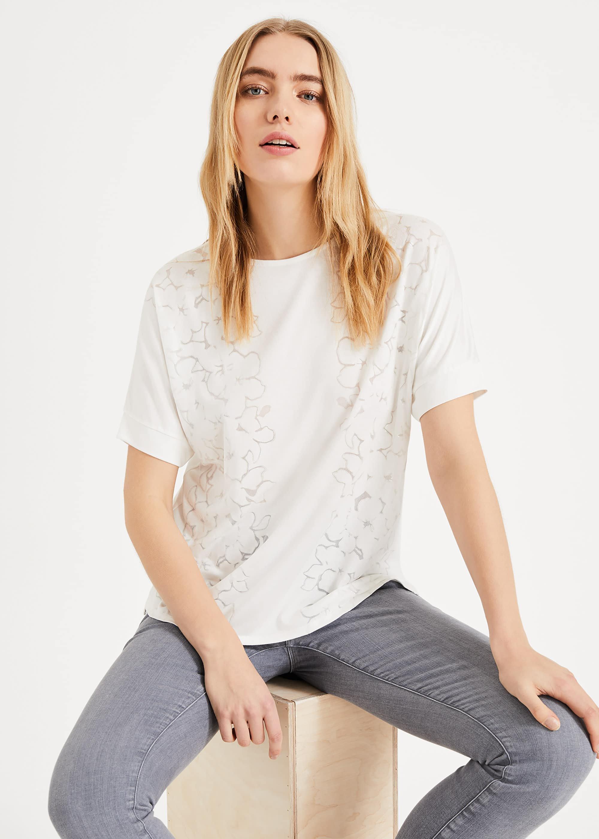 Addie Placed Burnout Top