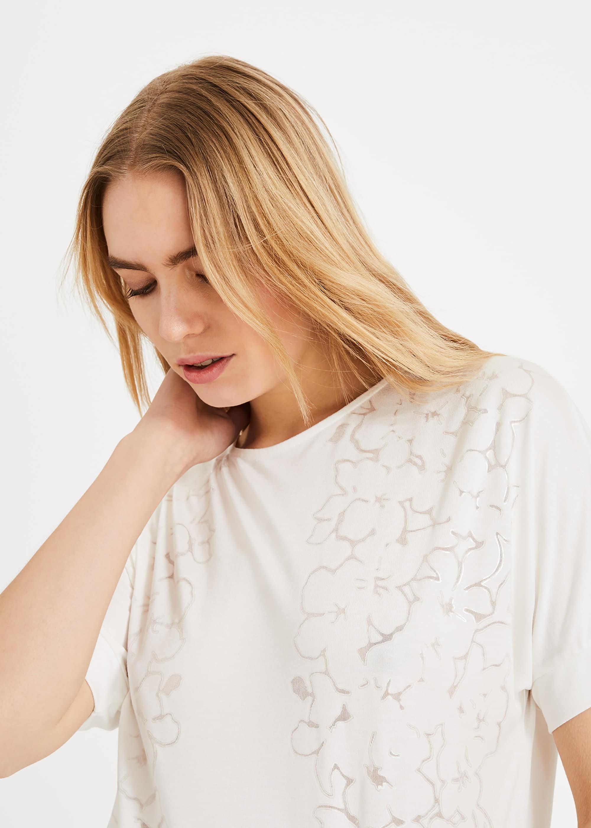 Addie Placed Burnout Top