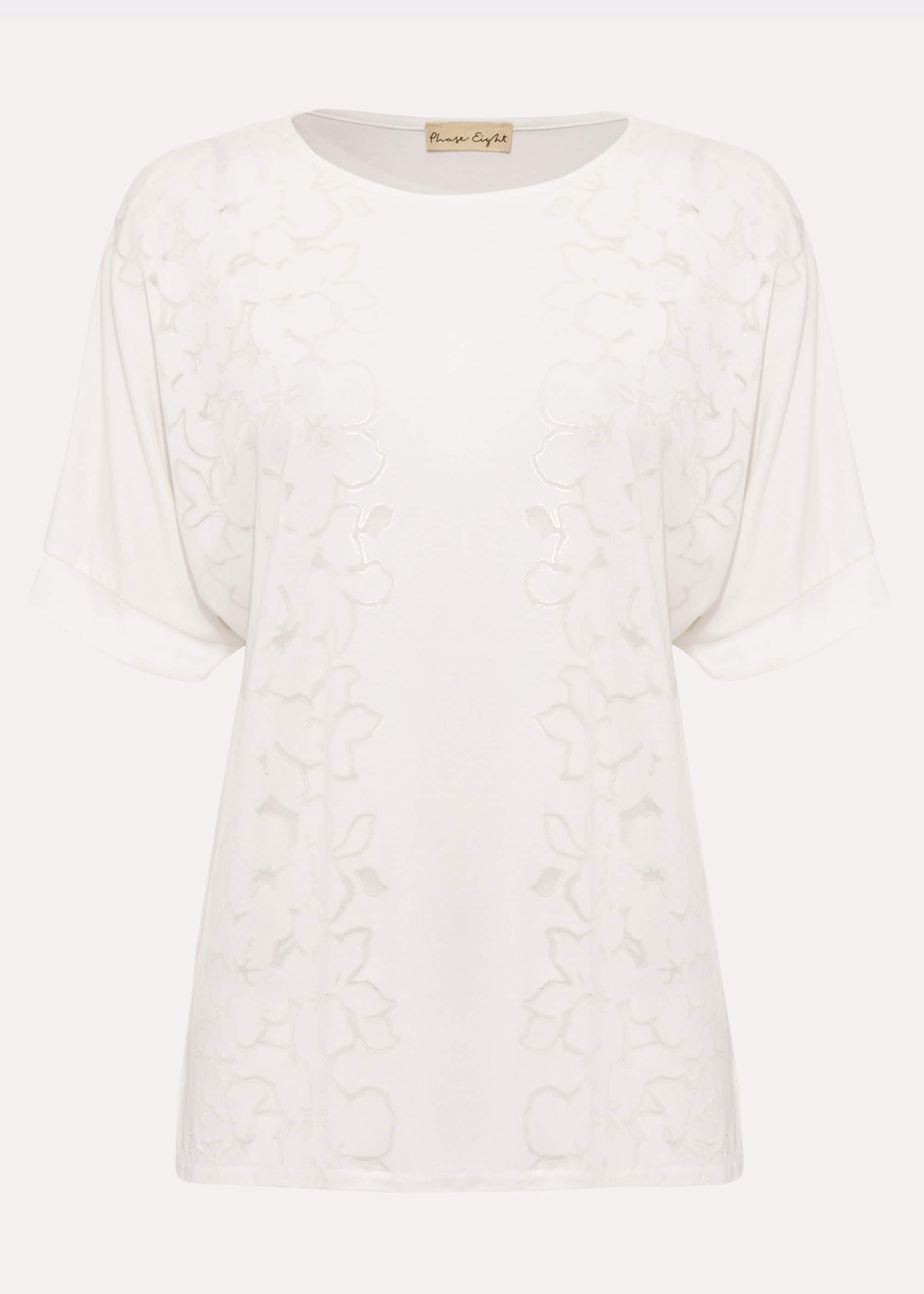 Addie Placed Burnout Top