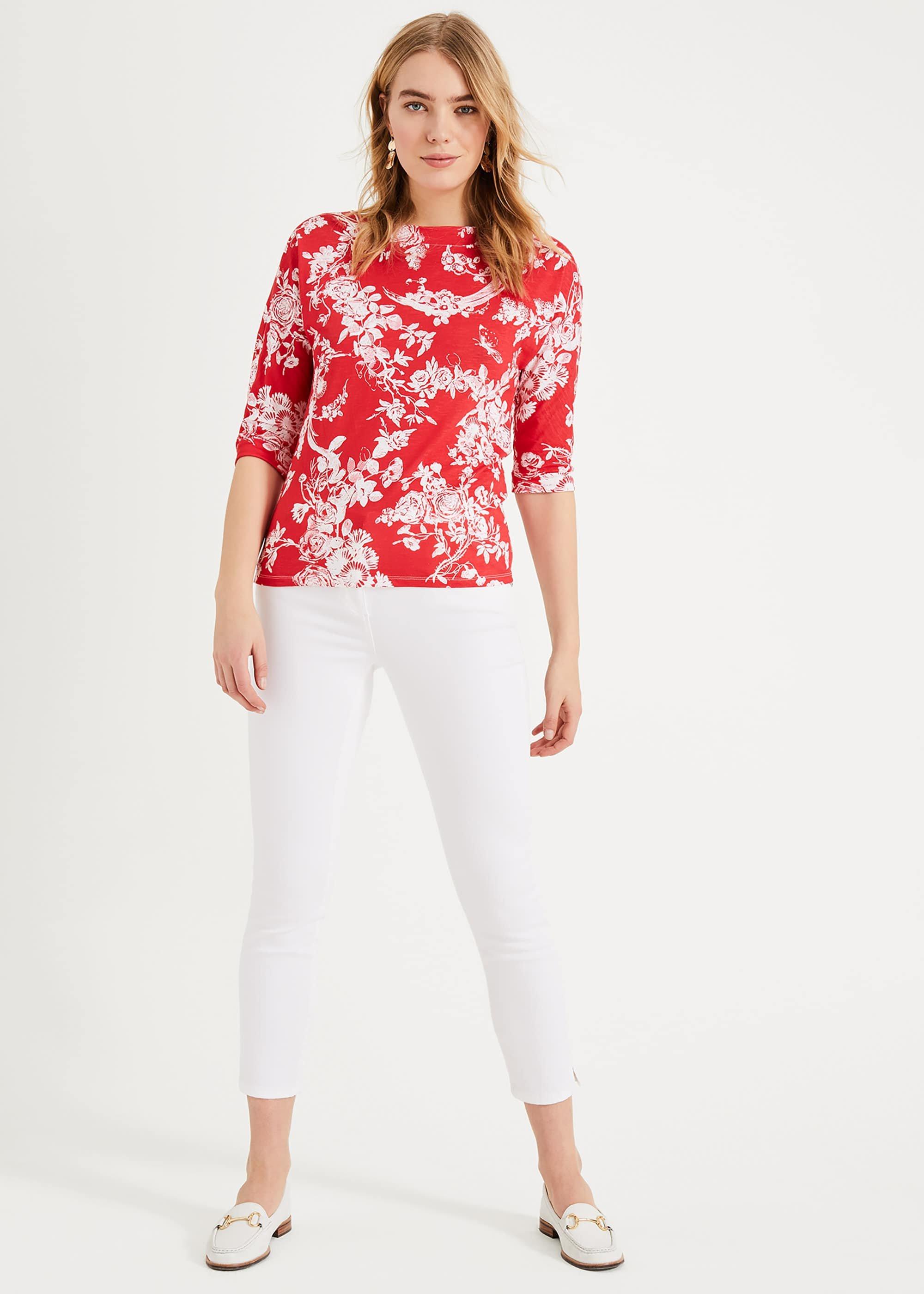 Toile De Jouy Print Top