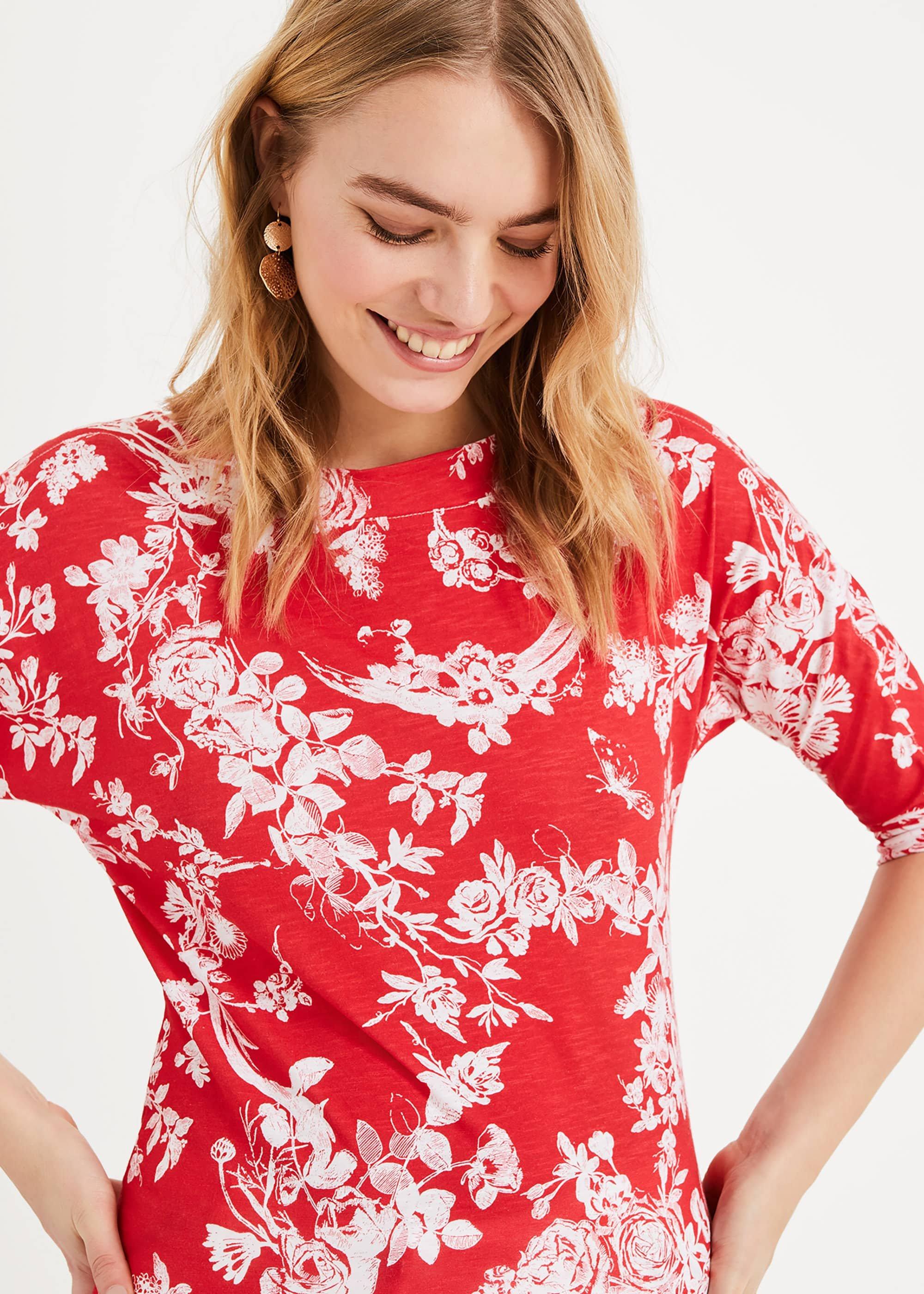 Toile De Jouy Print Top
