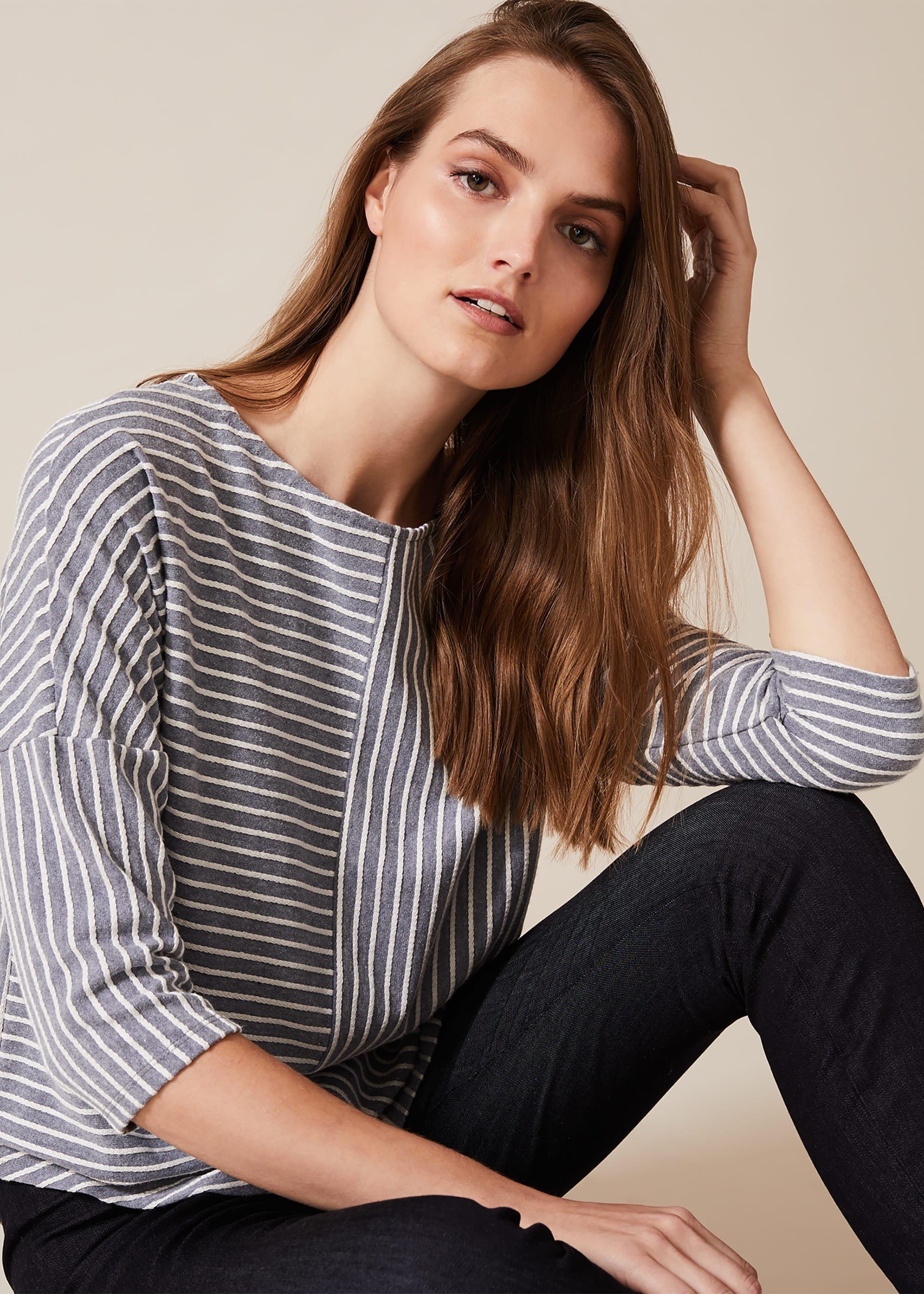 Tess Textured Stripe Top