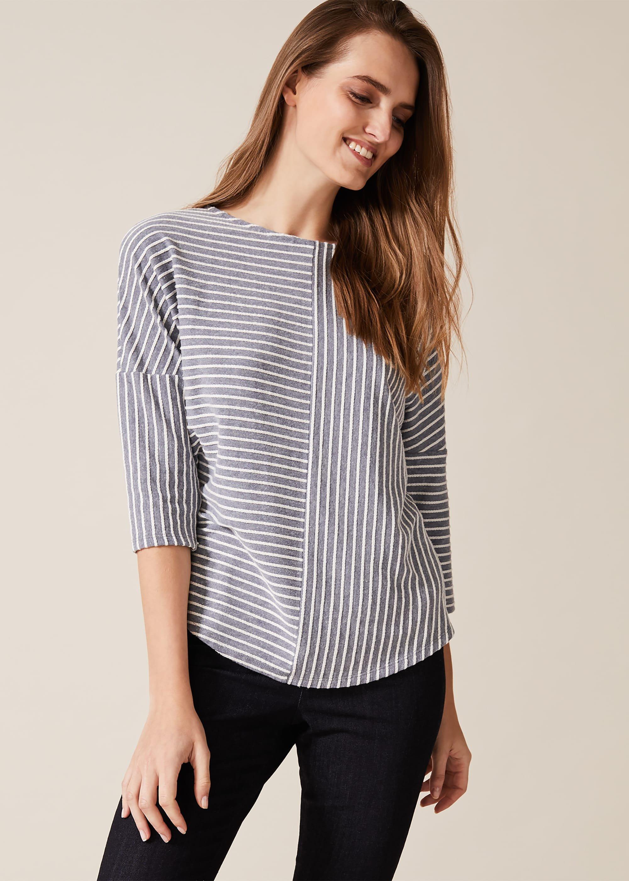 Tess Textured Stripe Top