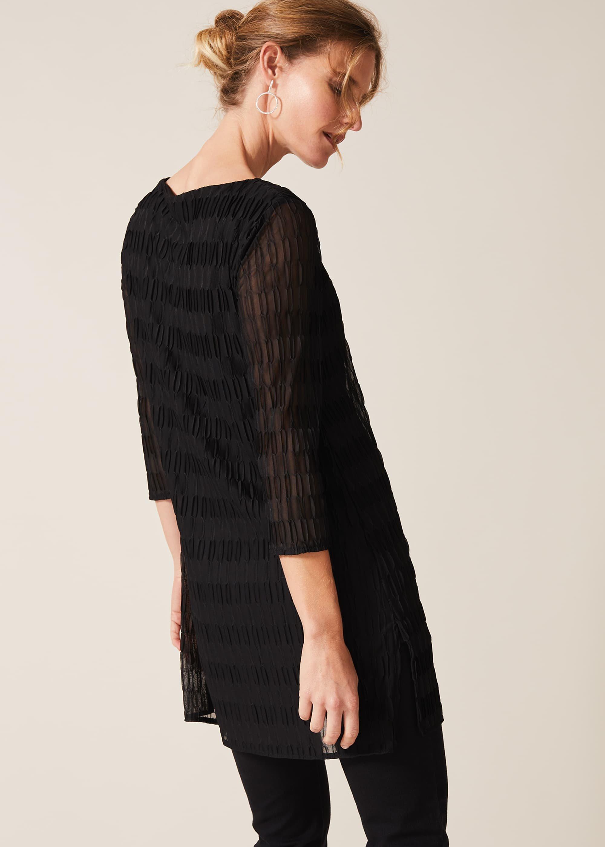 Priya Textured Longline Top