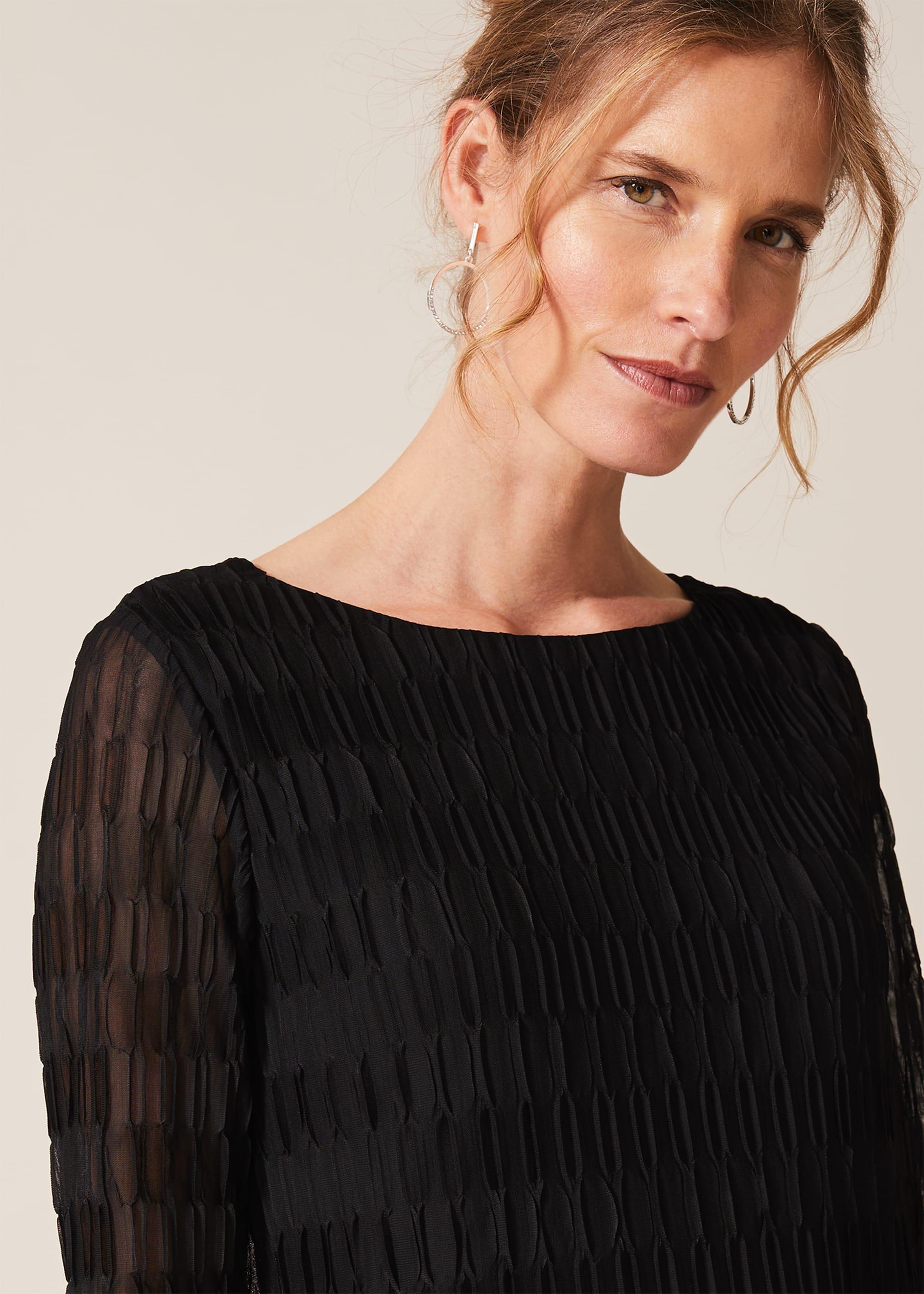 Priya Textured Longline Top