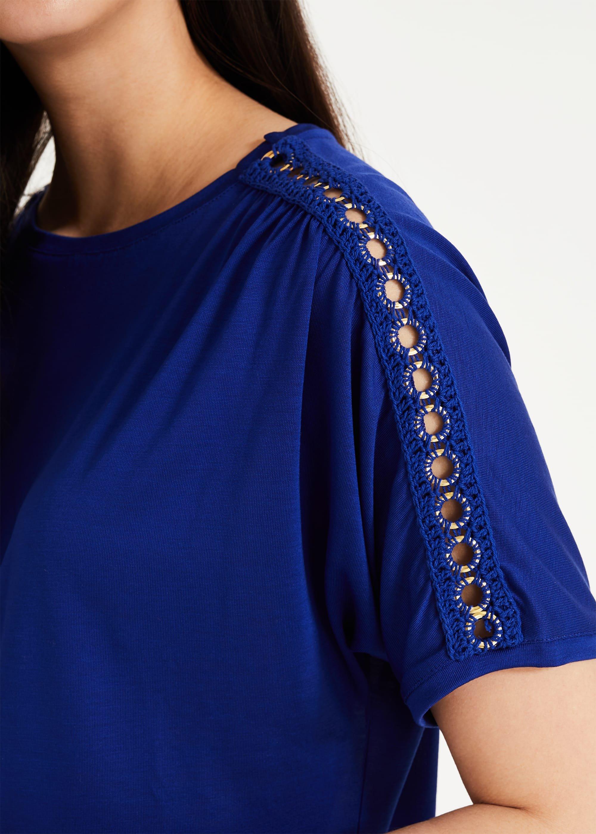 Electra Eyelet Shoulder Top