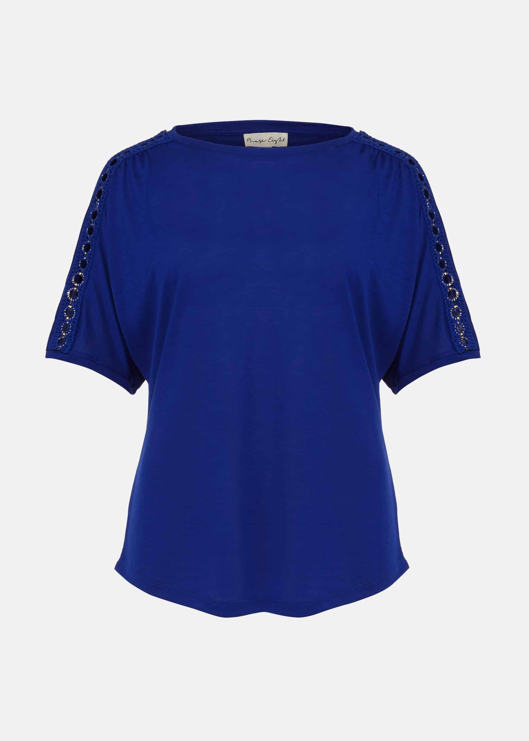 Electra Eyelet Shoulder Top