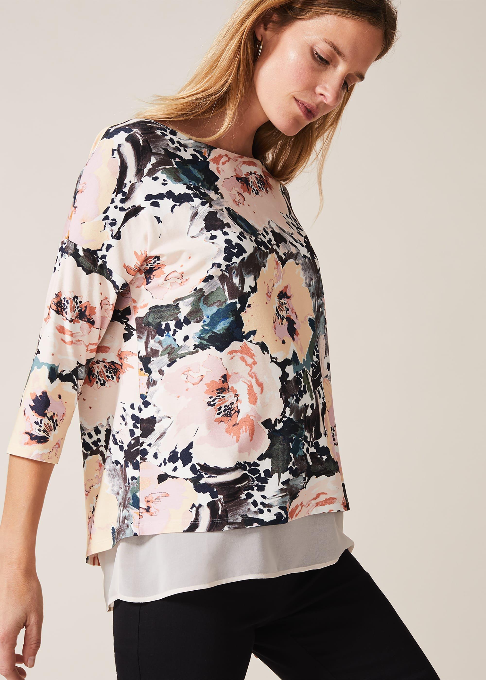 Olena Rose Double Layer Top