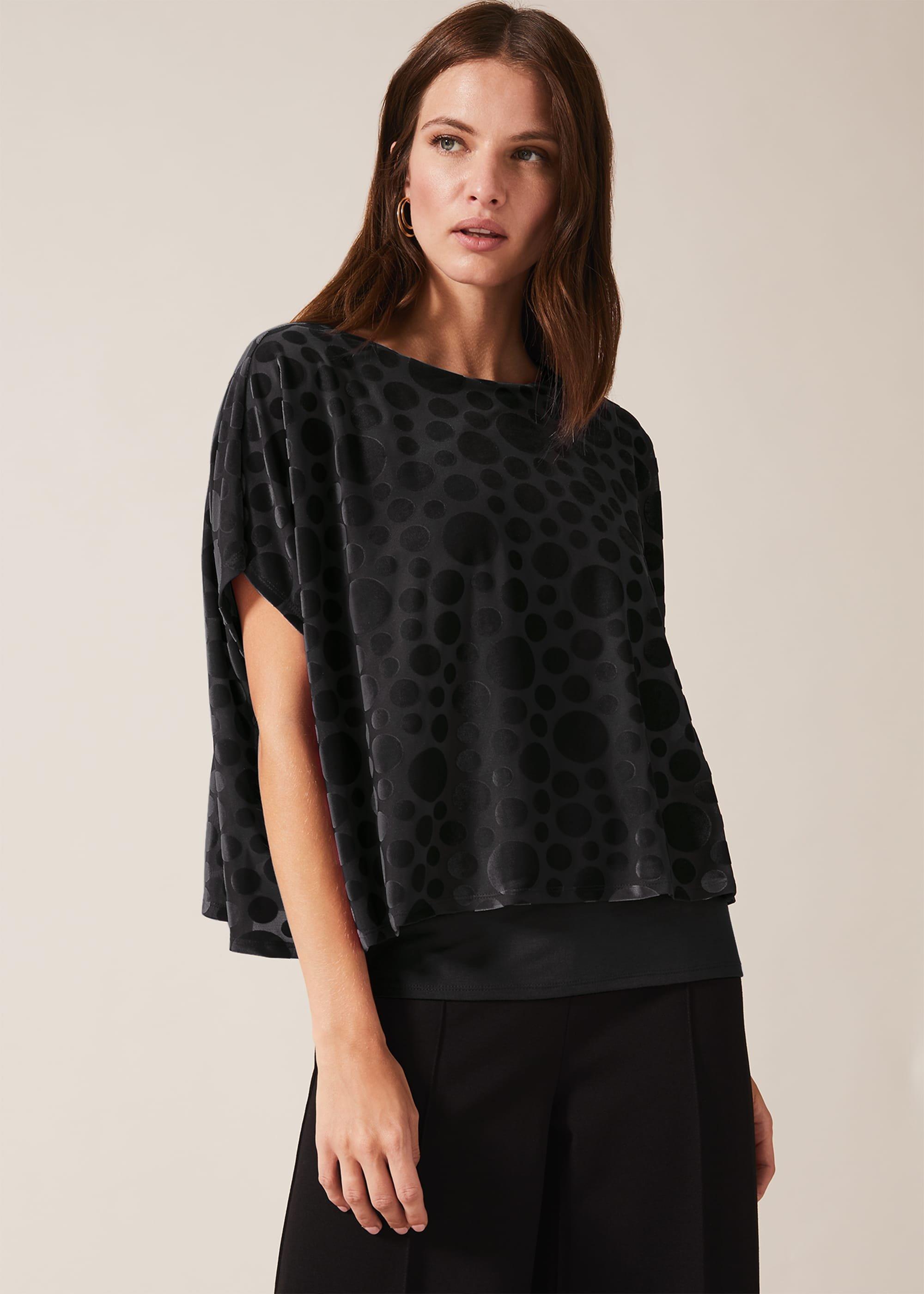 Qvc Rosheen Velvet Spot Double Layer Top