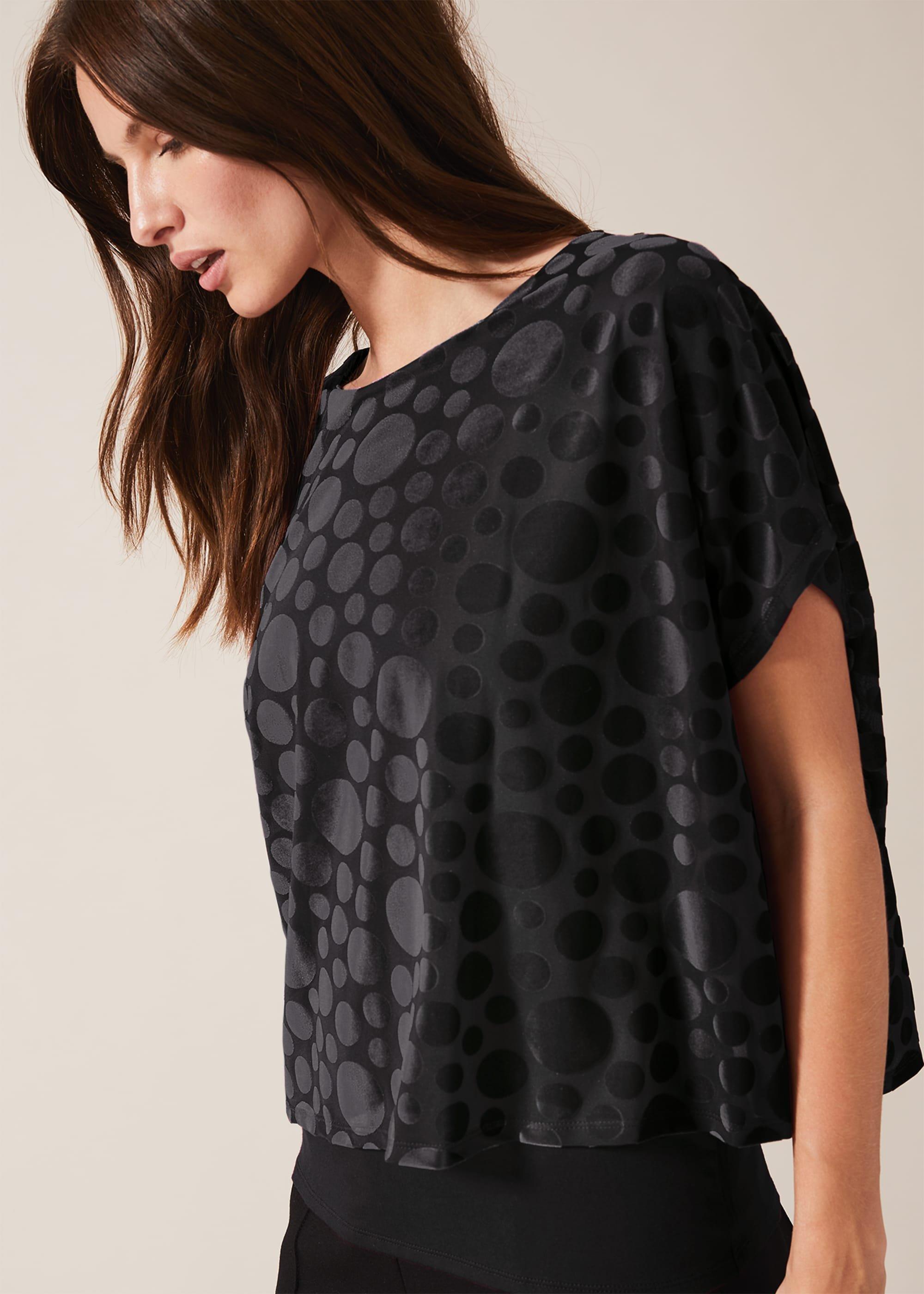 Qvc Rosheen Velvet Spot Double Layer Top