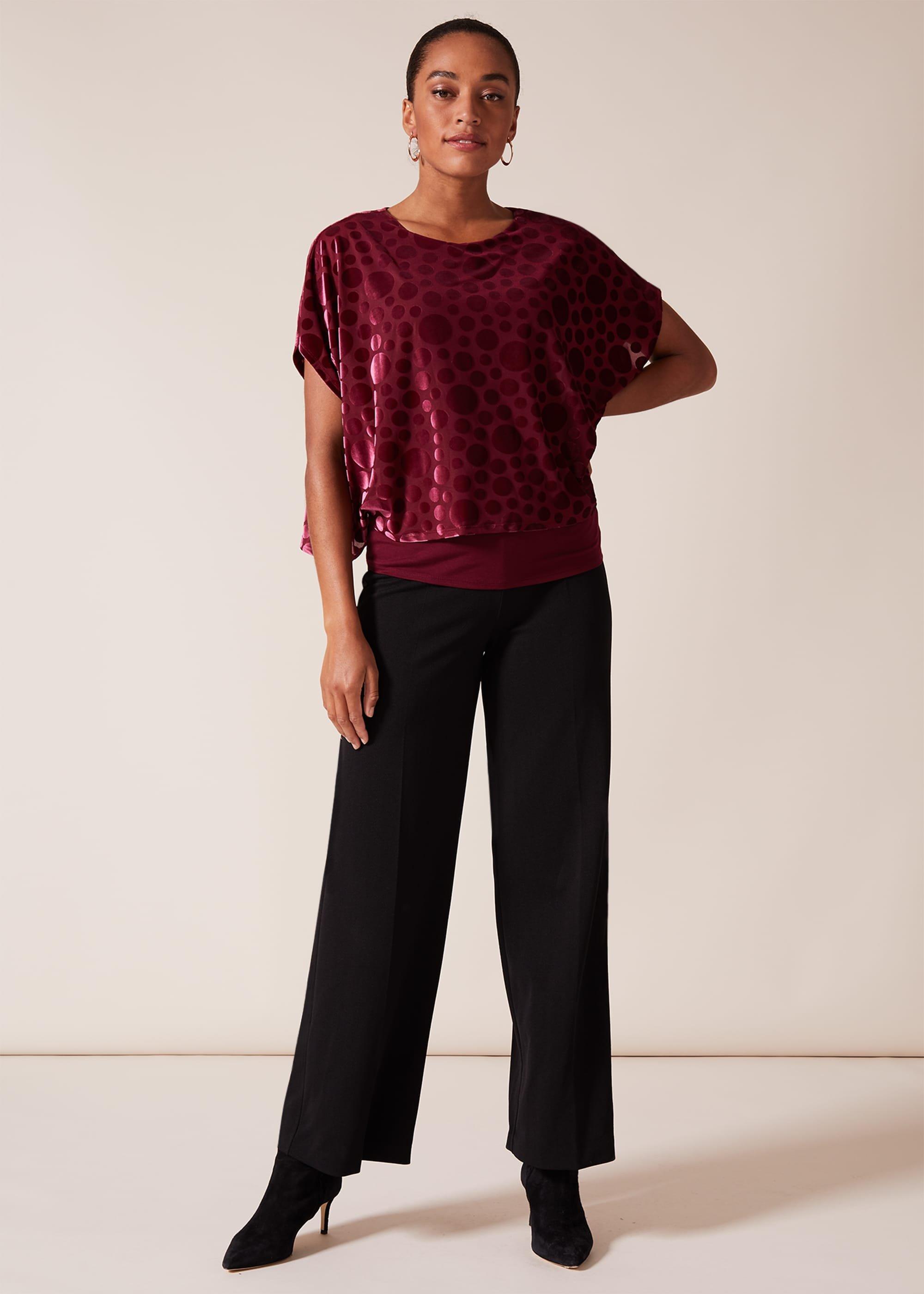 Qvc Rosheen Velvet Spot Double Layer Top