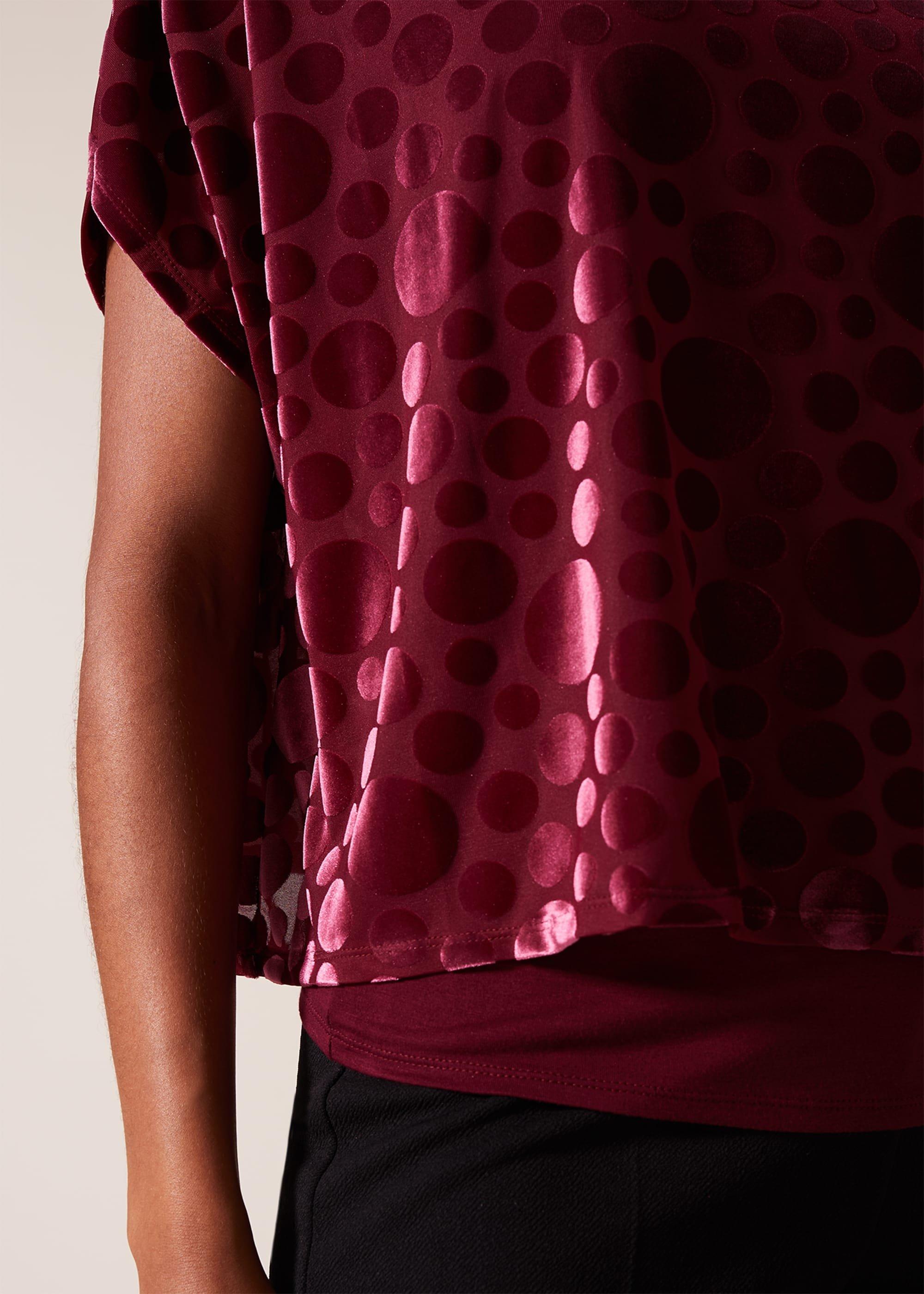 Qvc Rosheen Velvet Spot Double Layer Top
