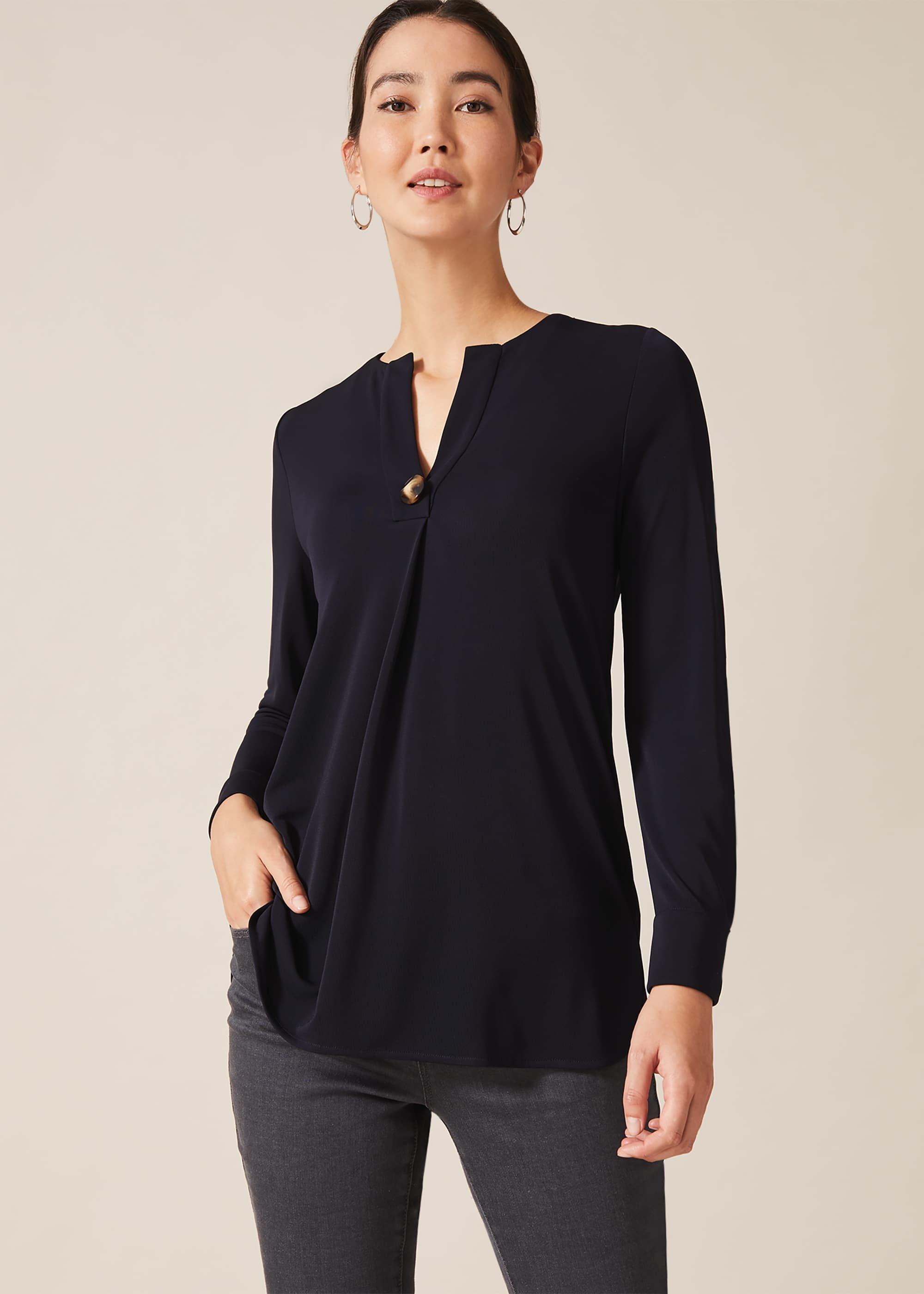 Marsha Button Front Pleat Tunic