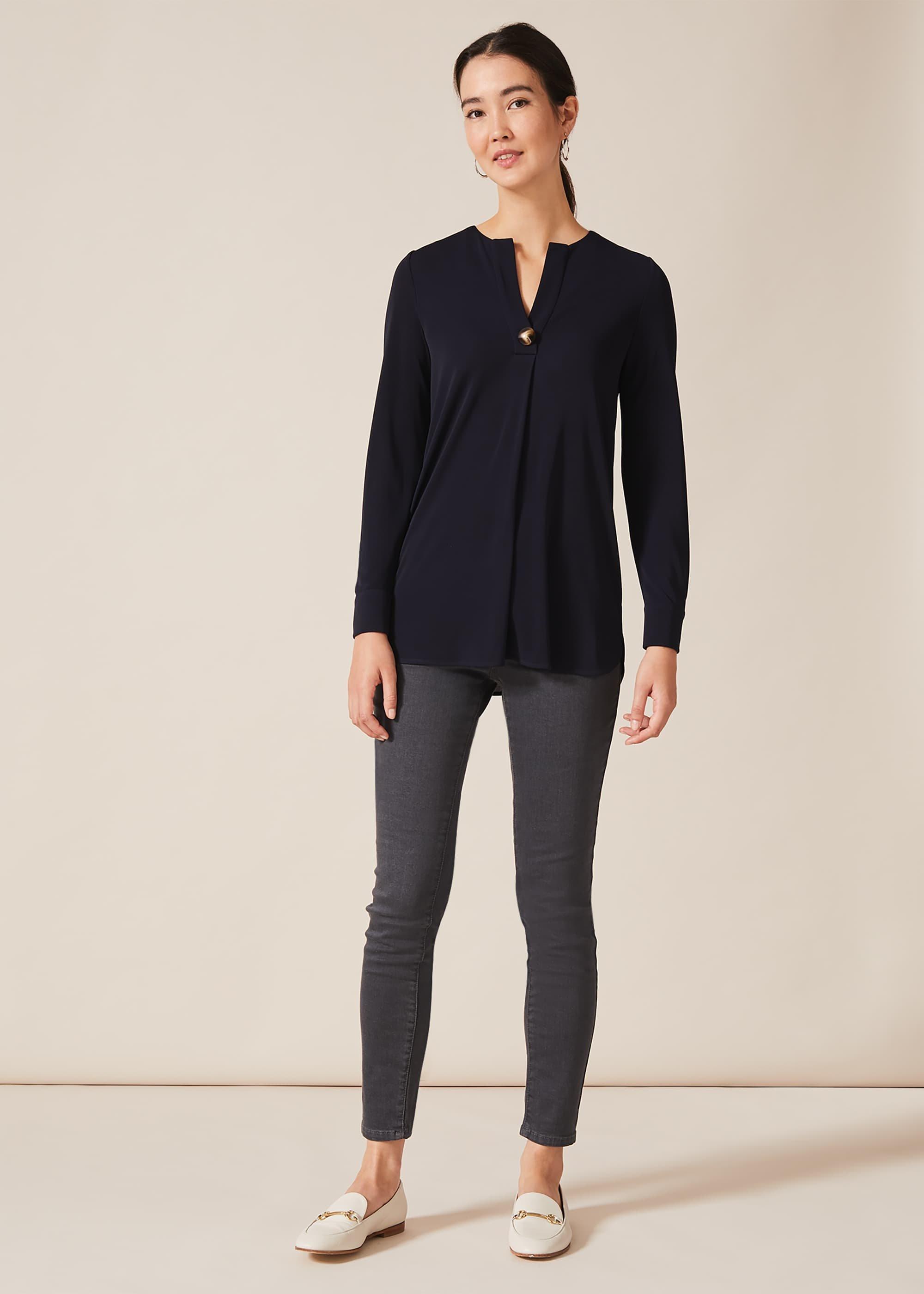 Marsha Button Front Pleat Tunic