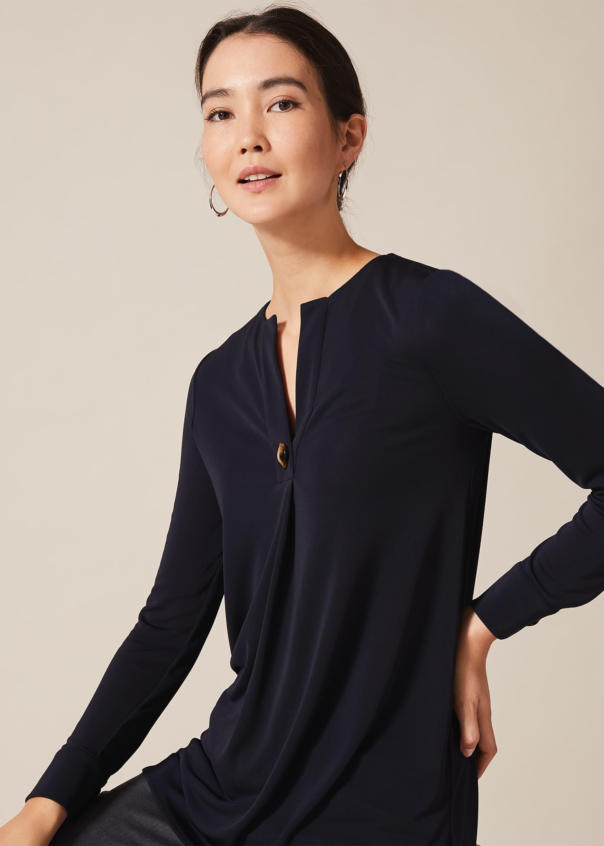 Marsha Button Front Pleat Tunic