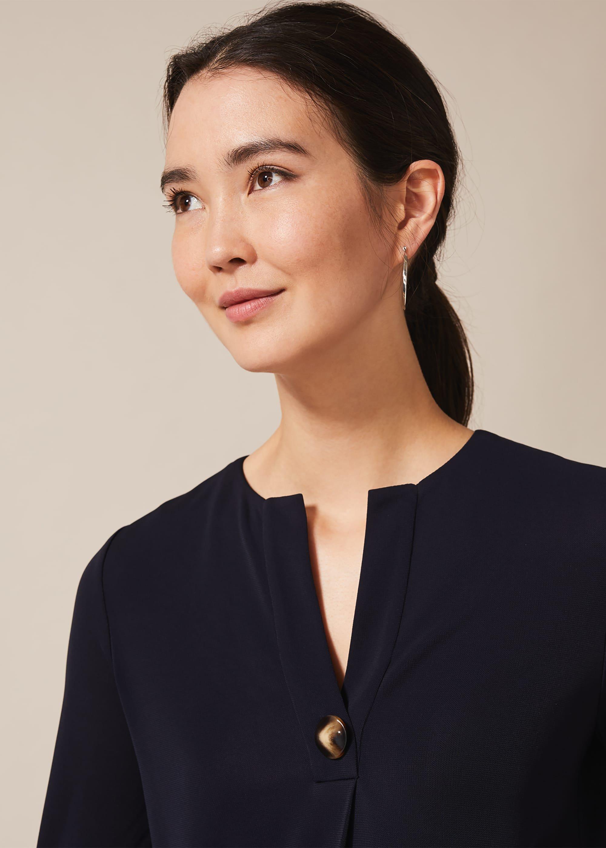 Marsha Button Front Pleat Tunic