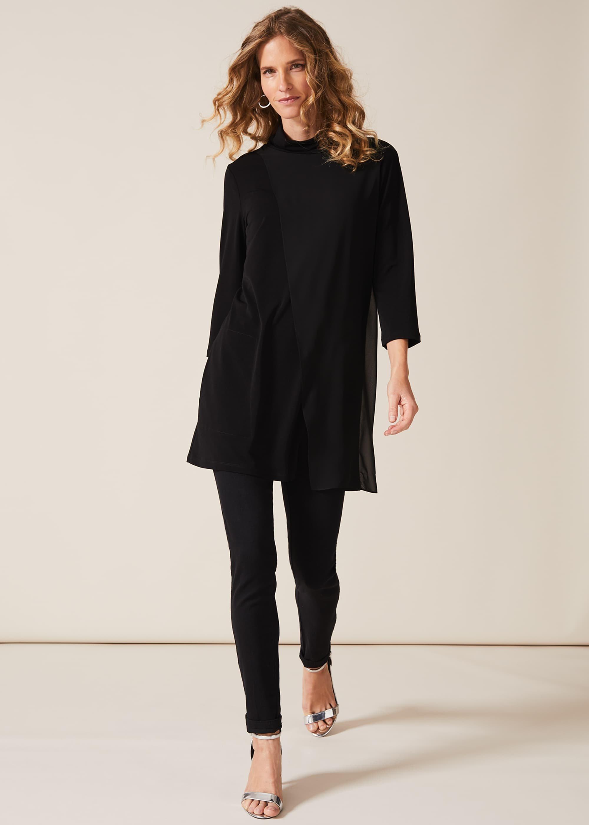 Maggie Cowl Neck Longline Top